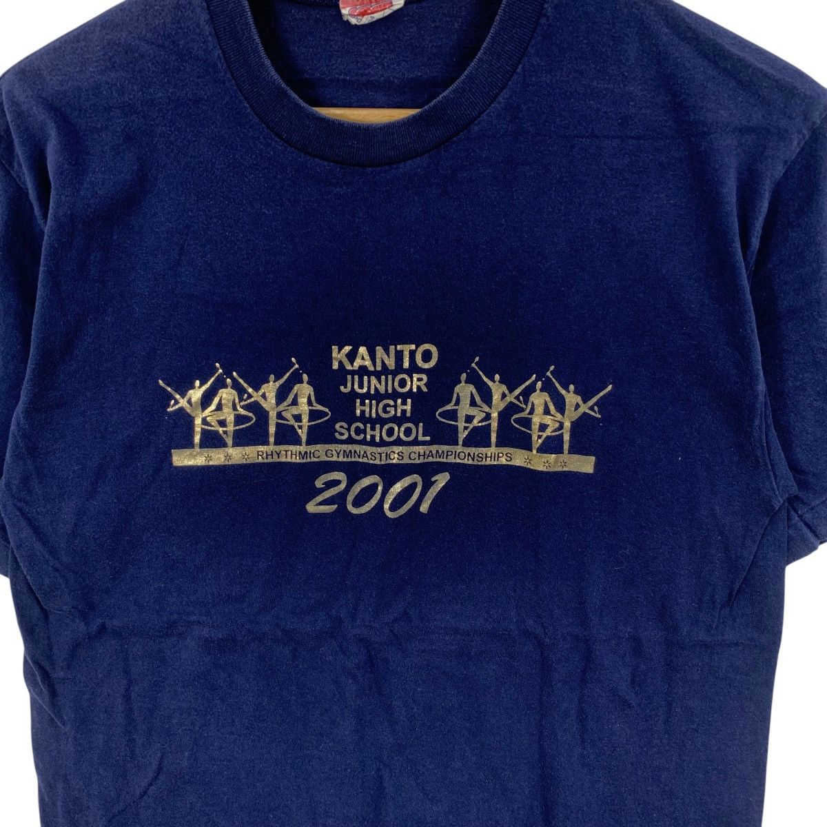 Vintage Vintage KANTO JUNIOR HIGH SCHOOL Gymnastic Tee Shirt Top Size L / US 10 / IT 46 - 6 Thumbnail