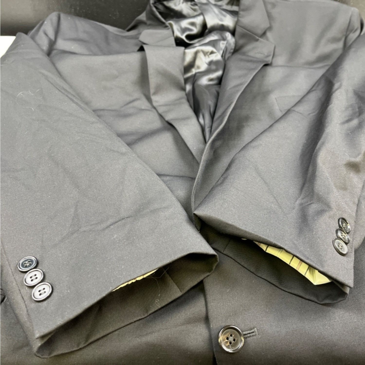 Lauren Ralph Lauren Lauren Ralph Lauren Men's Black 100% Wool Sports Coat/Blazer Size 54R - 5 Thumbnail