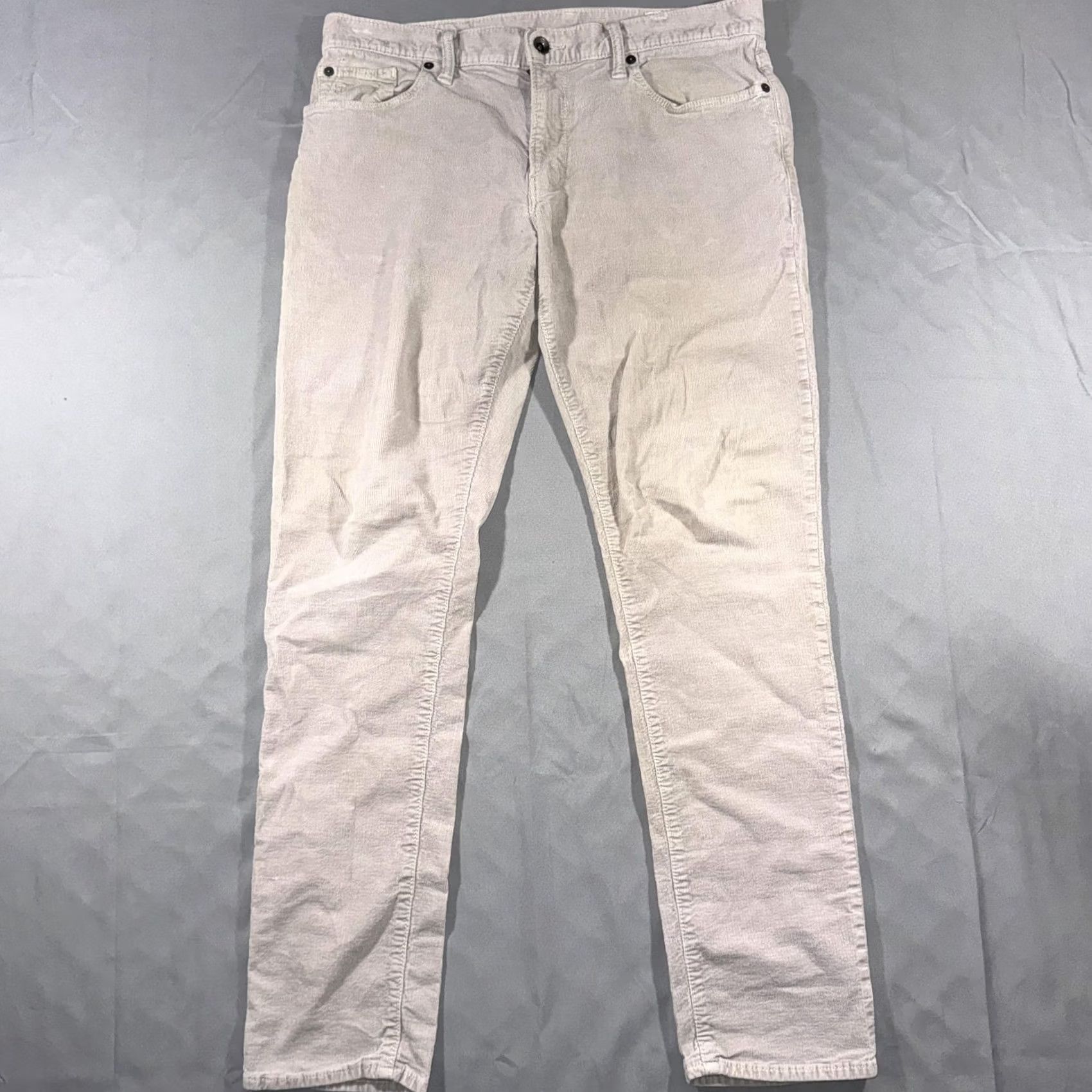 Todd Snyder Todd Snyder Pants Mens 32x32 Gray Slim Stretch Corduroy 5 Pocket Casual Italy Size US 32 / EU 48 - 2 Thumbnail