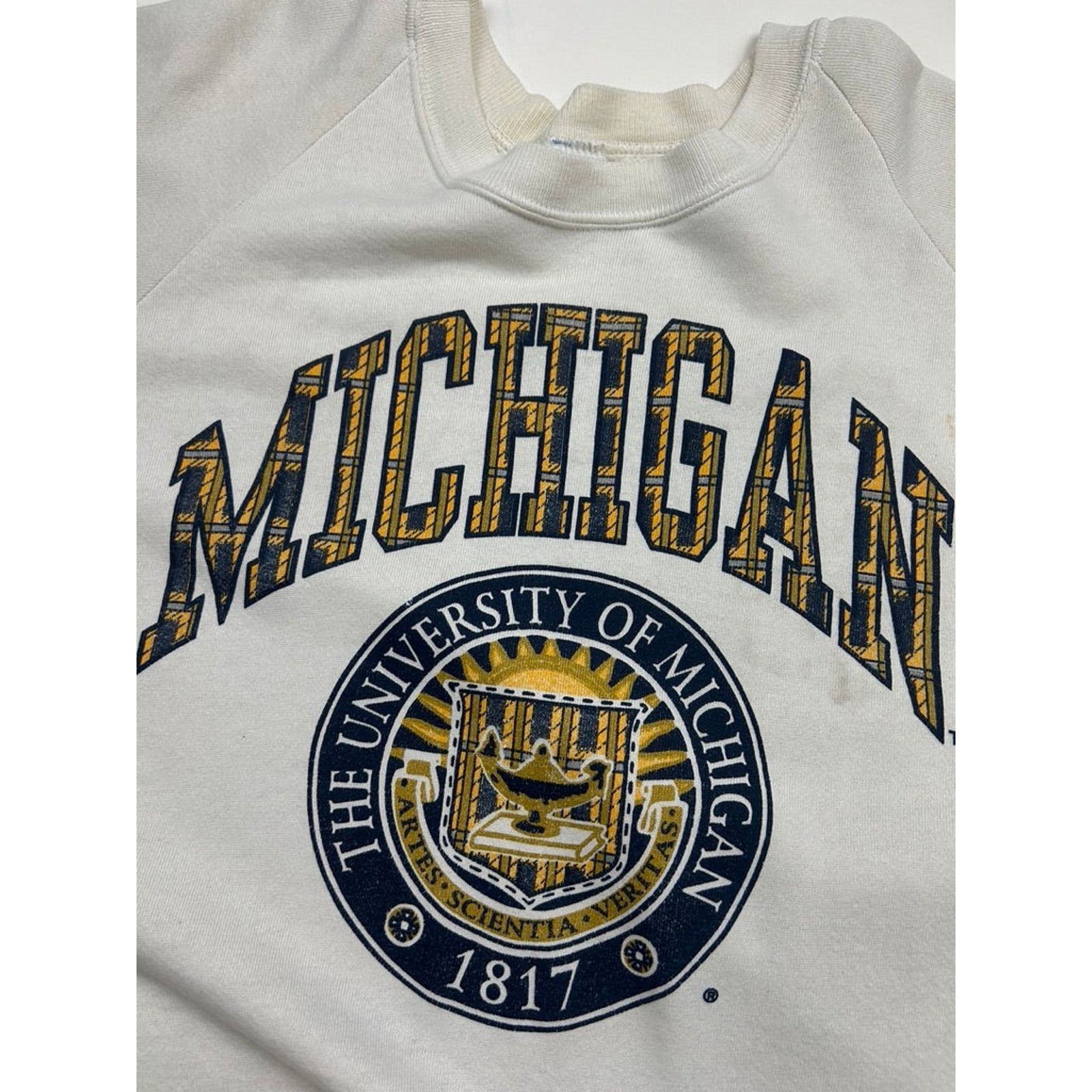 NCAA Vintage 80s/90s Michigan Wolverines Sweatshirt Size XL Size US XL / EU 56 / 4 - 4 Thumbnail