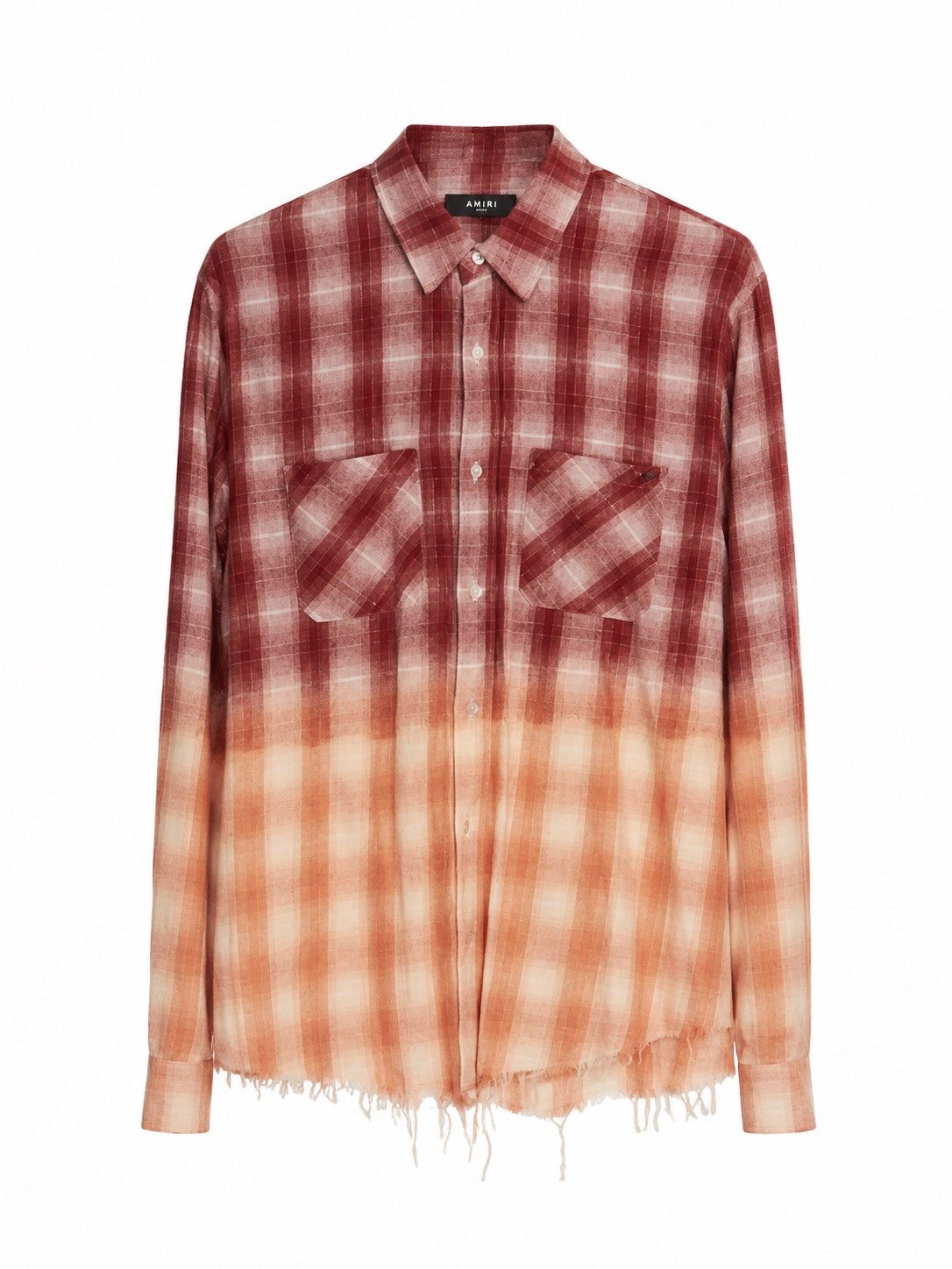 Amiri AMIRI Gradient Bleached Flannel Shirt Size US L / EU 52-54 / 3 - 1 Thumbnail