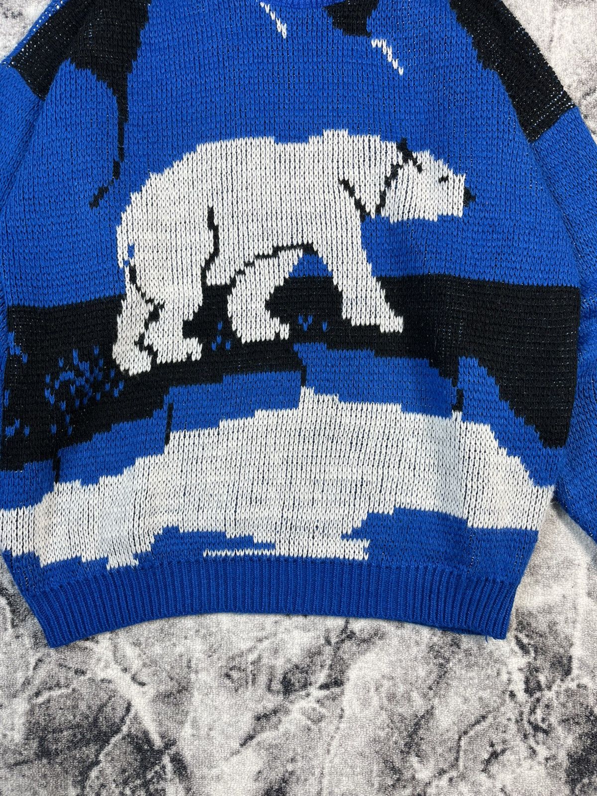 Vintage Vintage Polar Bear Graphic Knit Sweater Size US XL / EU 56 / 4 - 5 Thumbnail
