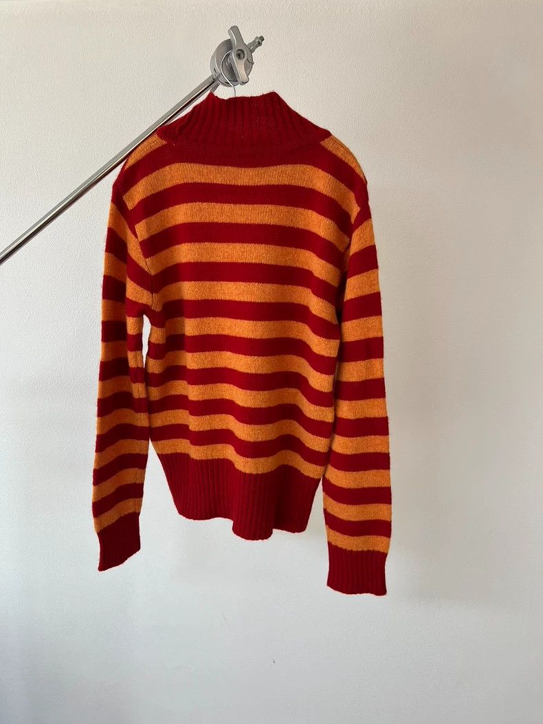 Dries Van Noten dries van noten Orange striped wool sweater