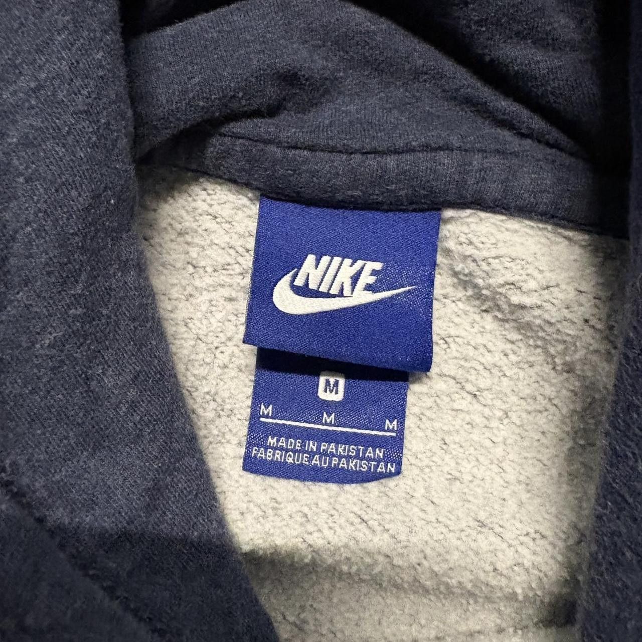 Nike × Vintage Vintage 2000s Nike Spellout Swoosh navy blue Nike Hoodie! Size US M / EU 48-50 / 2 - 4 Thumbnail