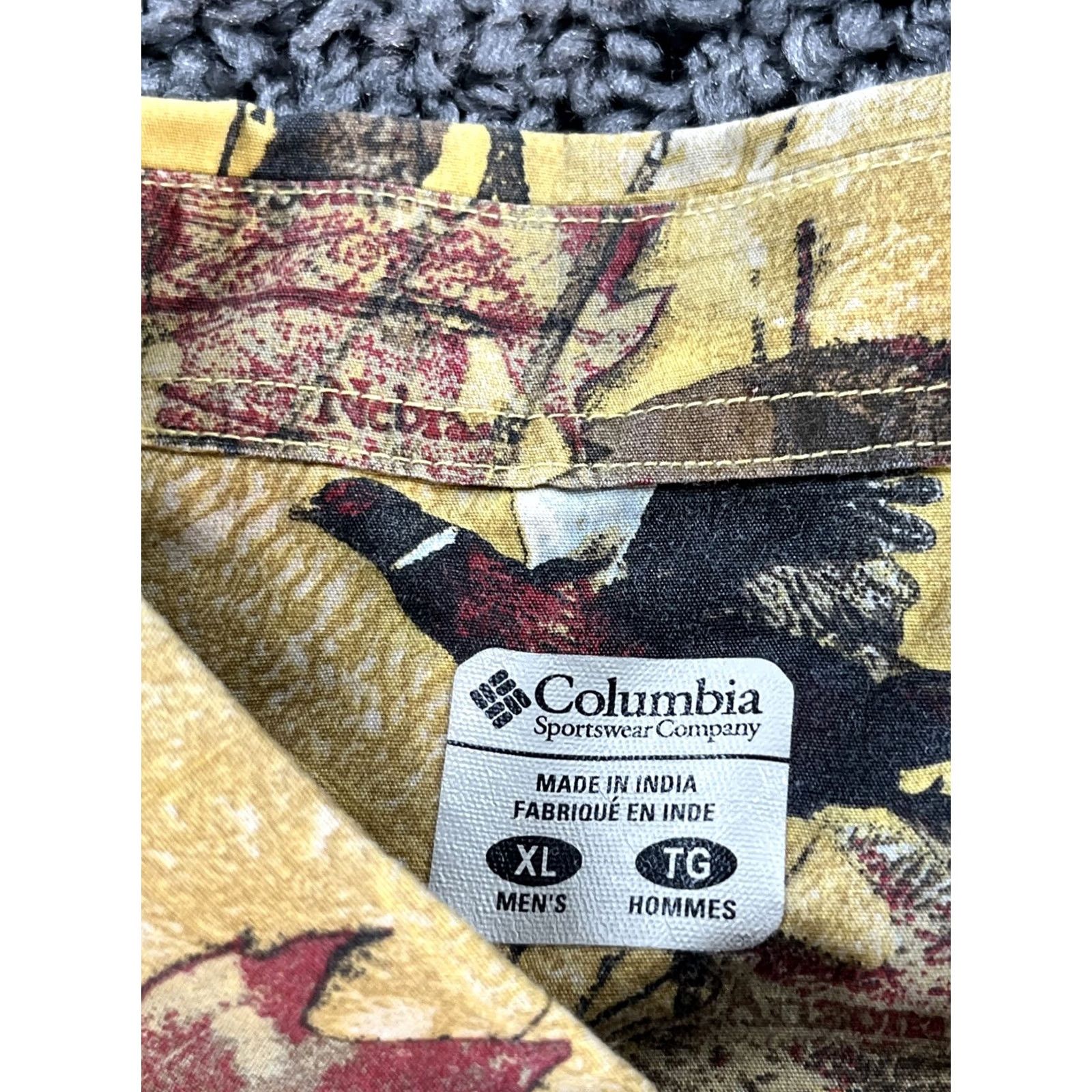 Vintage Columbia Shirt Mens XL All Over Print Birds Performance Hunting Gear Size US XL / EU 56 / 4 - 4 Thumbnail