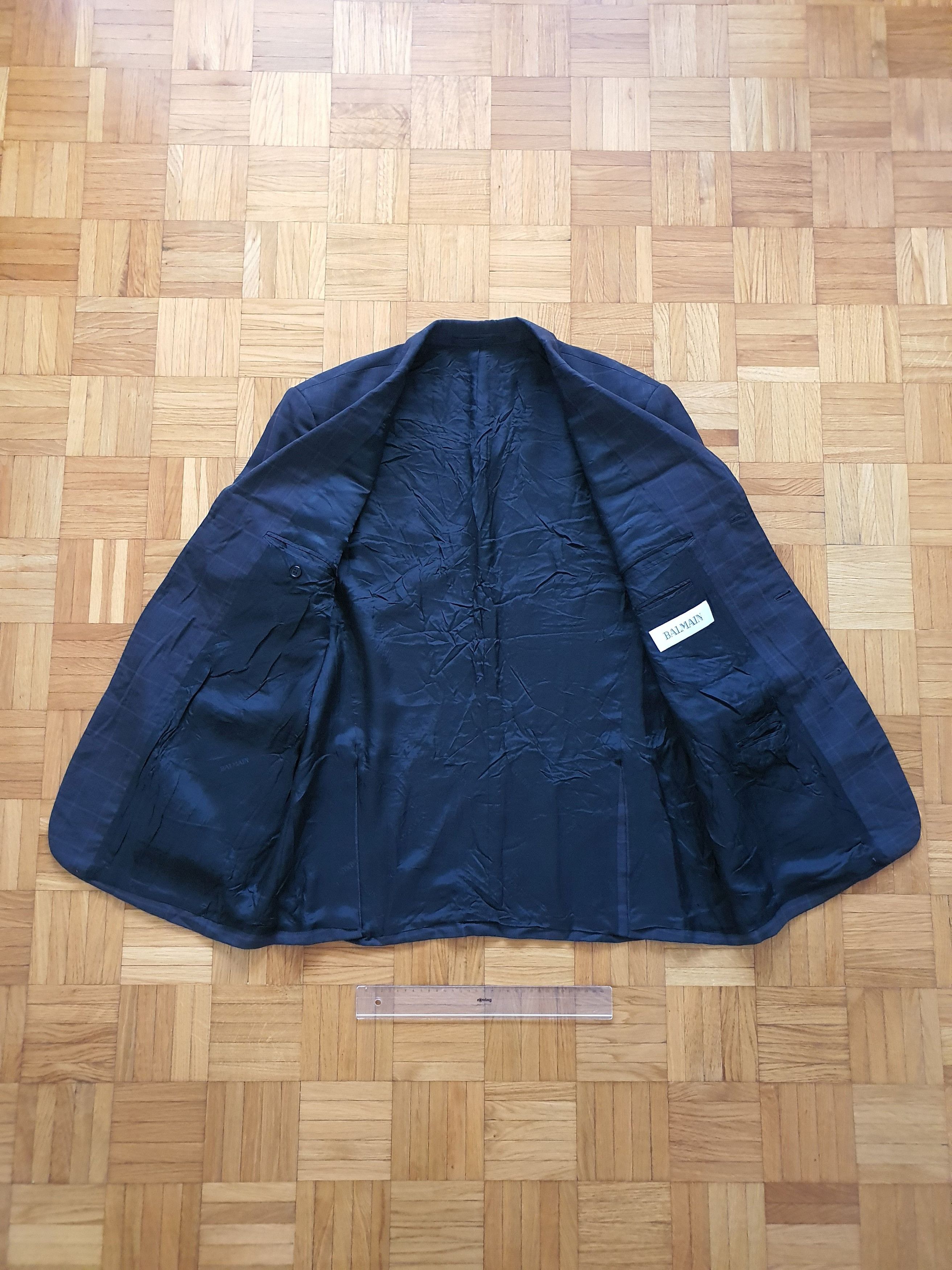 Balmain Vintage Blazer Sports Coat Jacket - Windowpane Size 46R - 4 Thumbnail