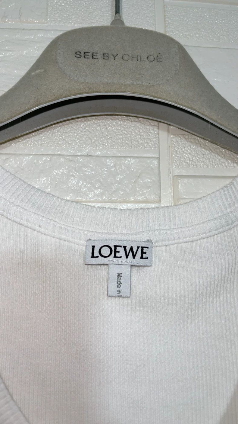 Loewe LOEWE White embroidered logo on back Size M / US 6-8 / IT 42-44 - 2 Thumbnail