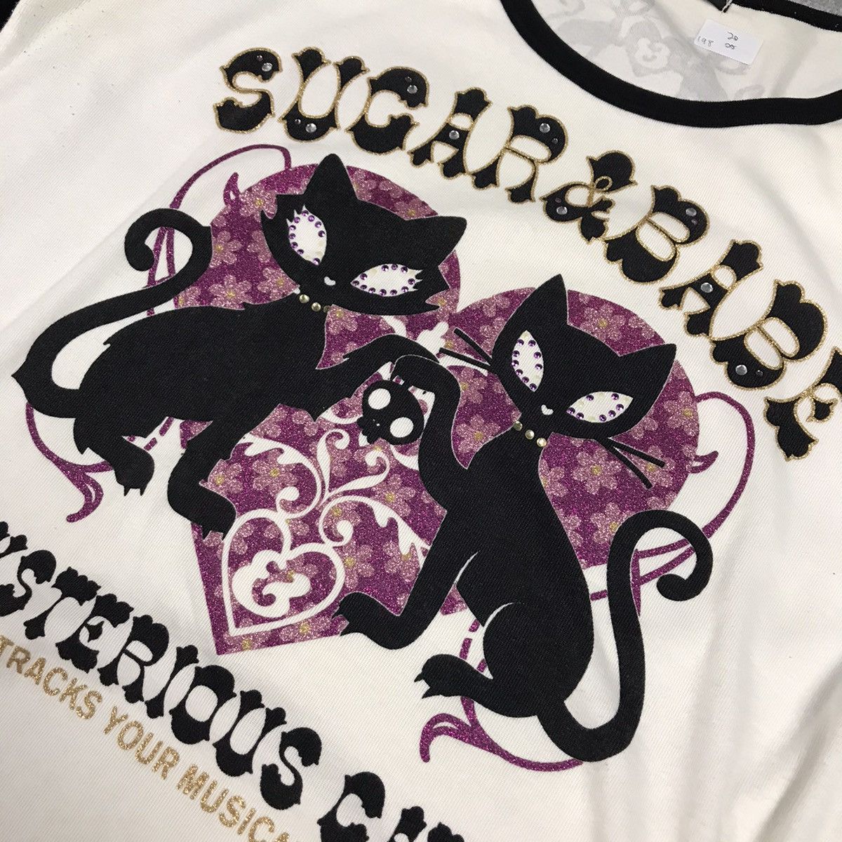 Hysteric Glamour × Japanese Brand SUGER BABE MYSTERIOUS CATS PUNK STYLE TSHIRT Size US M / EU 48-50 / 2 - 3 Thumbnail