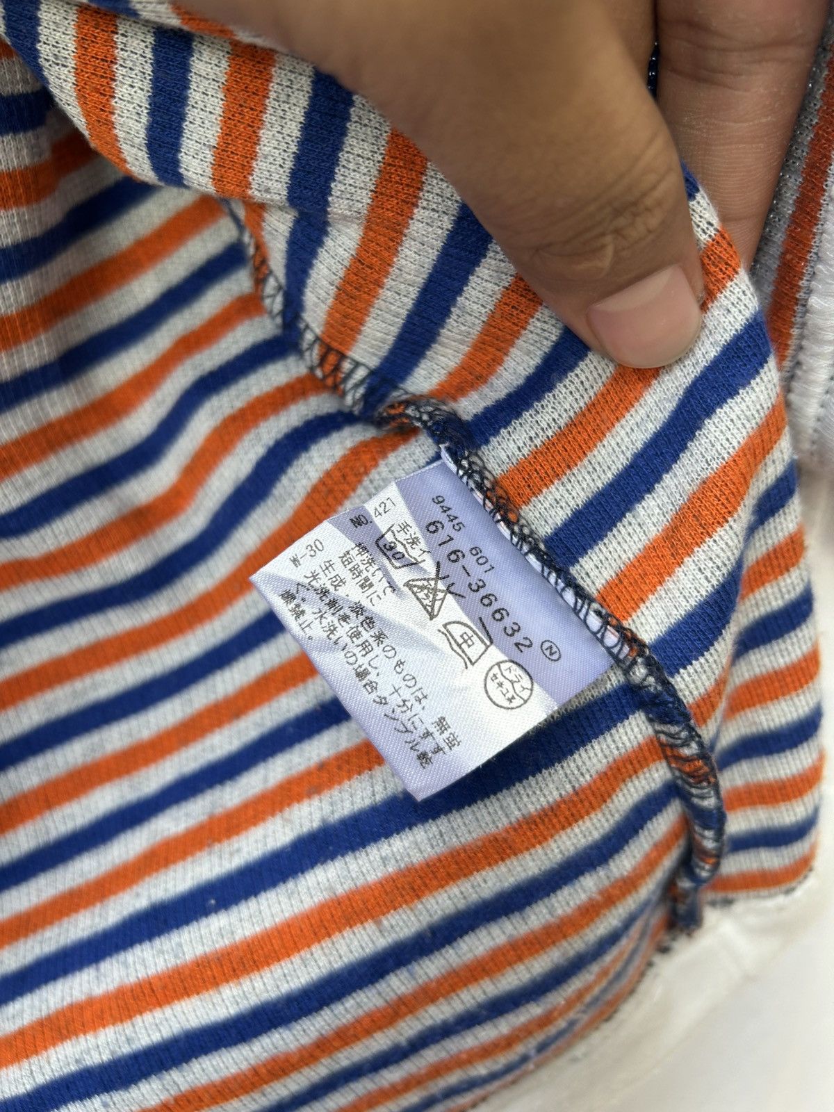 20471120 × Beauty Beast × Japanese Brand Japanese Double Layers Knitted Stripe Shirt Size US M / EU 48-50 / 2 - 7 Thumbnail