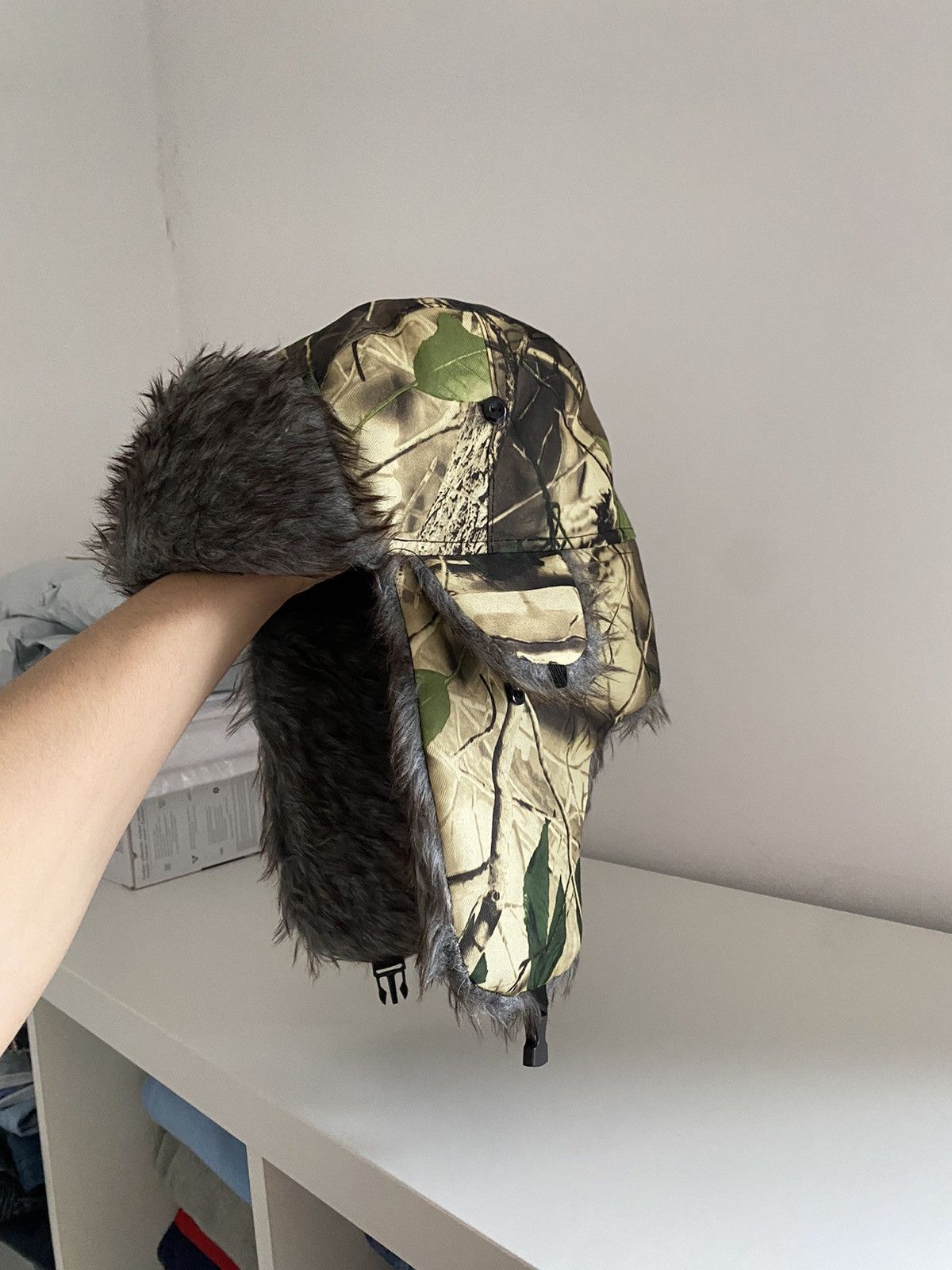 Vintage Vintage Ushanka Hat Mohair Camo Realtree Japanese Fuzzy Y2K Size ONE SIZE - 2 Thumbnail