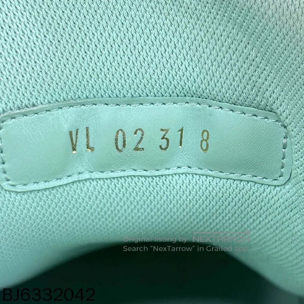 Louis Vuitton tiffany green embossed trainer by louis vuitton. Size US 9 / EU 42 - 4 Thumbnail
