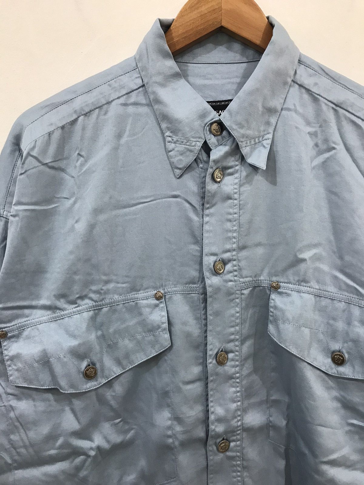 Versace × Versace Jeans Couture Vintage Versace shirt Size US L / EU 52-54 / 3 - 3 Thumbnail