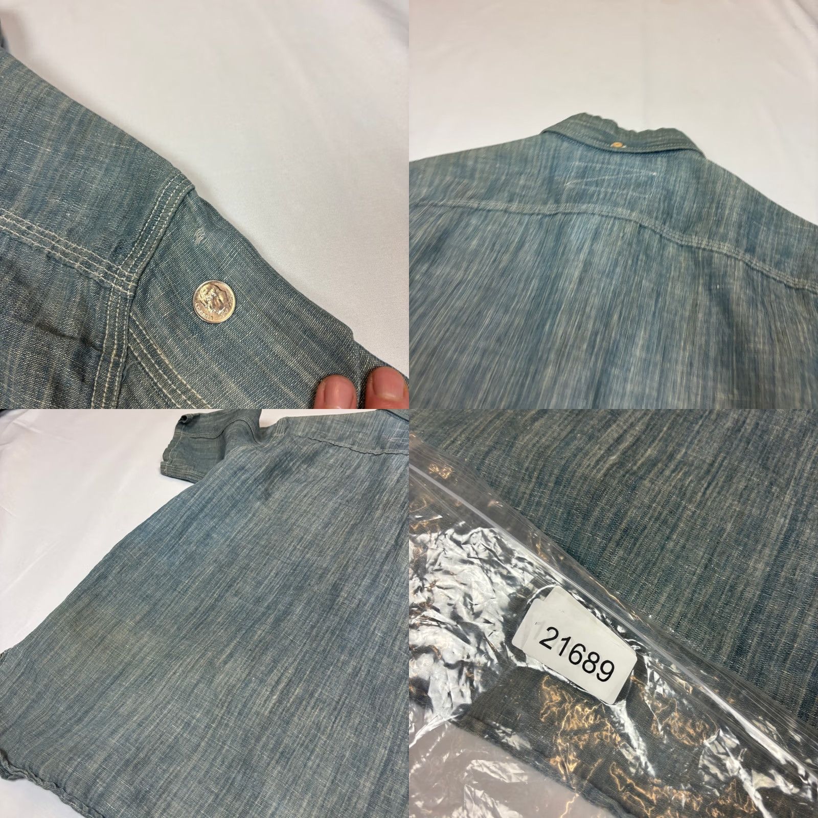 Rogue Territory Rogue Territory Work Shirt Men's Medium Chambray Selvedge Button Up Size US M / EU 48-50 / 2 - 8 Thumbnail
