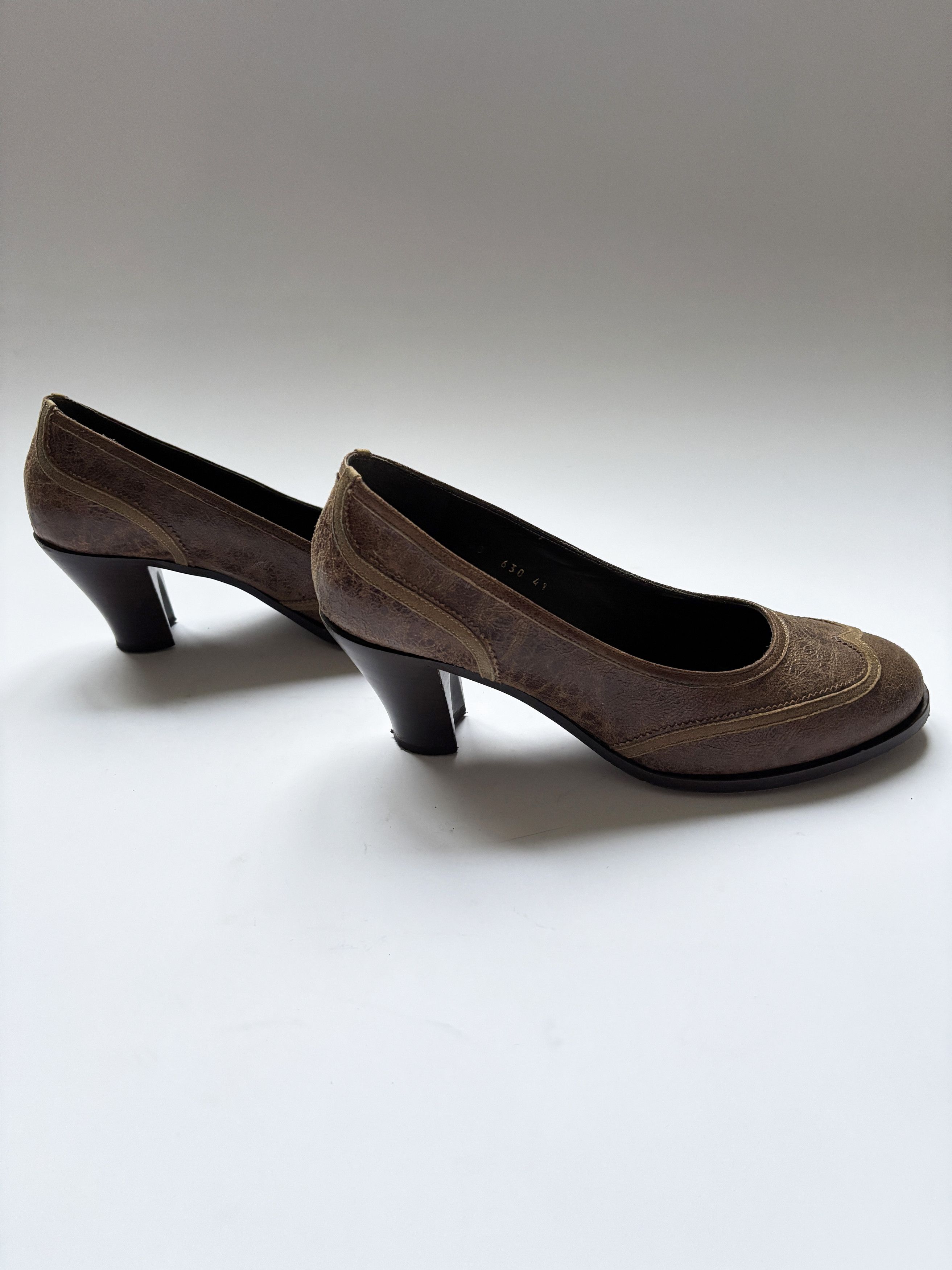 Dries Van Noten ⚡️QUICK SALE⚡️Dries Van Noten Brown Heeled Pumps Shoes Size US 11 / IT 41 - 6 Thumbnail
