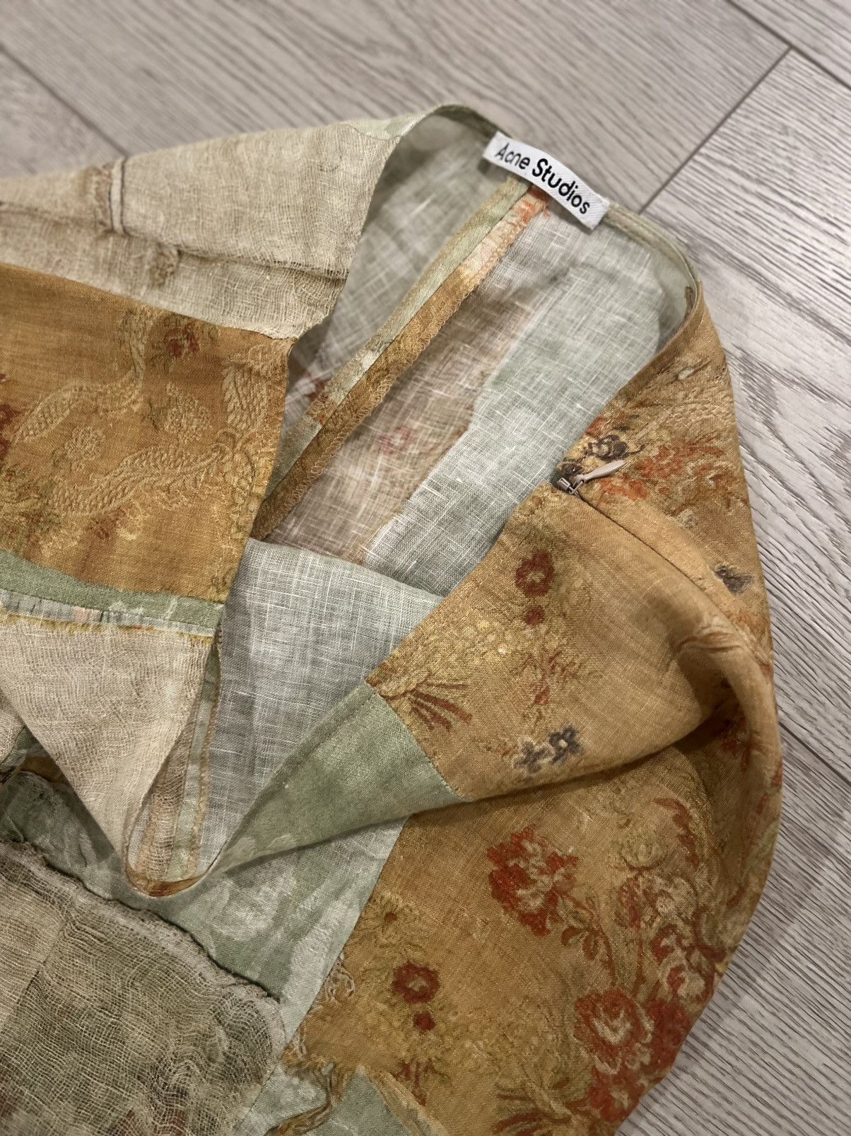 Acne Studios Acne Studios Patchwork Linen Flare Pants Size 32" / US 10 / IT 46 - 3 Thumbnail