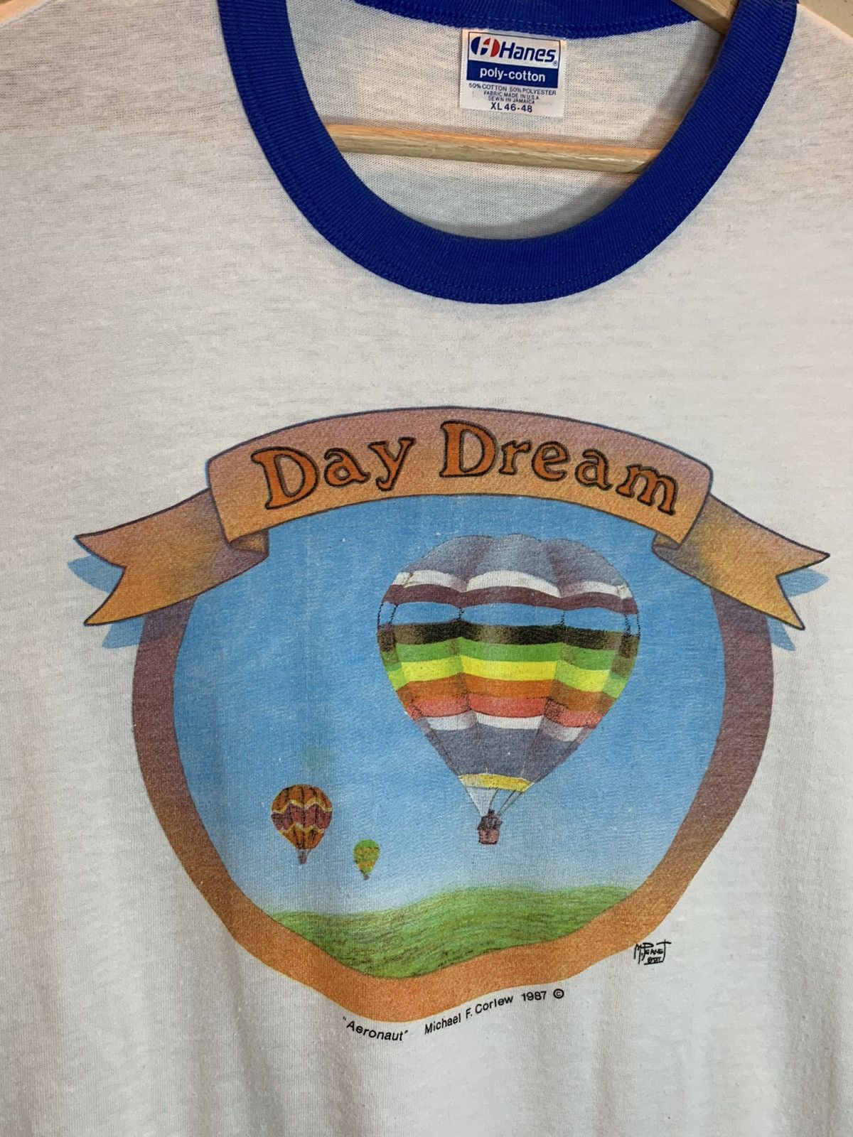 Vintage *RARE* Vintage 80’s Day Dream Hot Air Balloon Art T-Shirt XL Size US XL / EU 56 / 4 - 2 Thumbnail