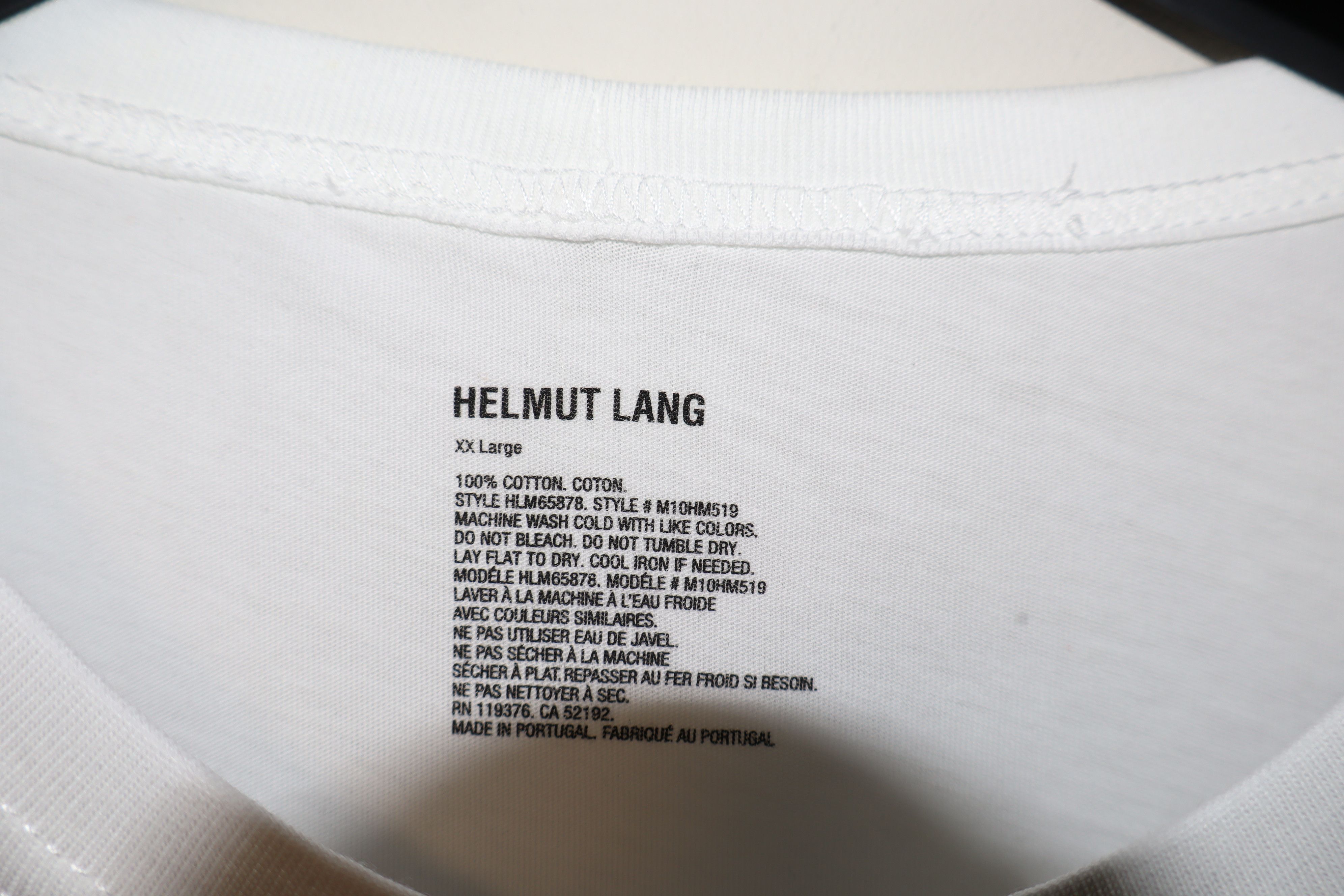 Helmut Lang Ski pass t-shirt Size US XXL / EU 58 / 5 - 2 Thumbnail