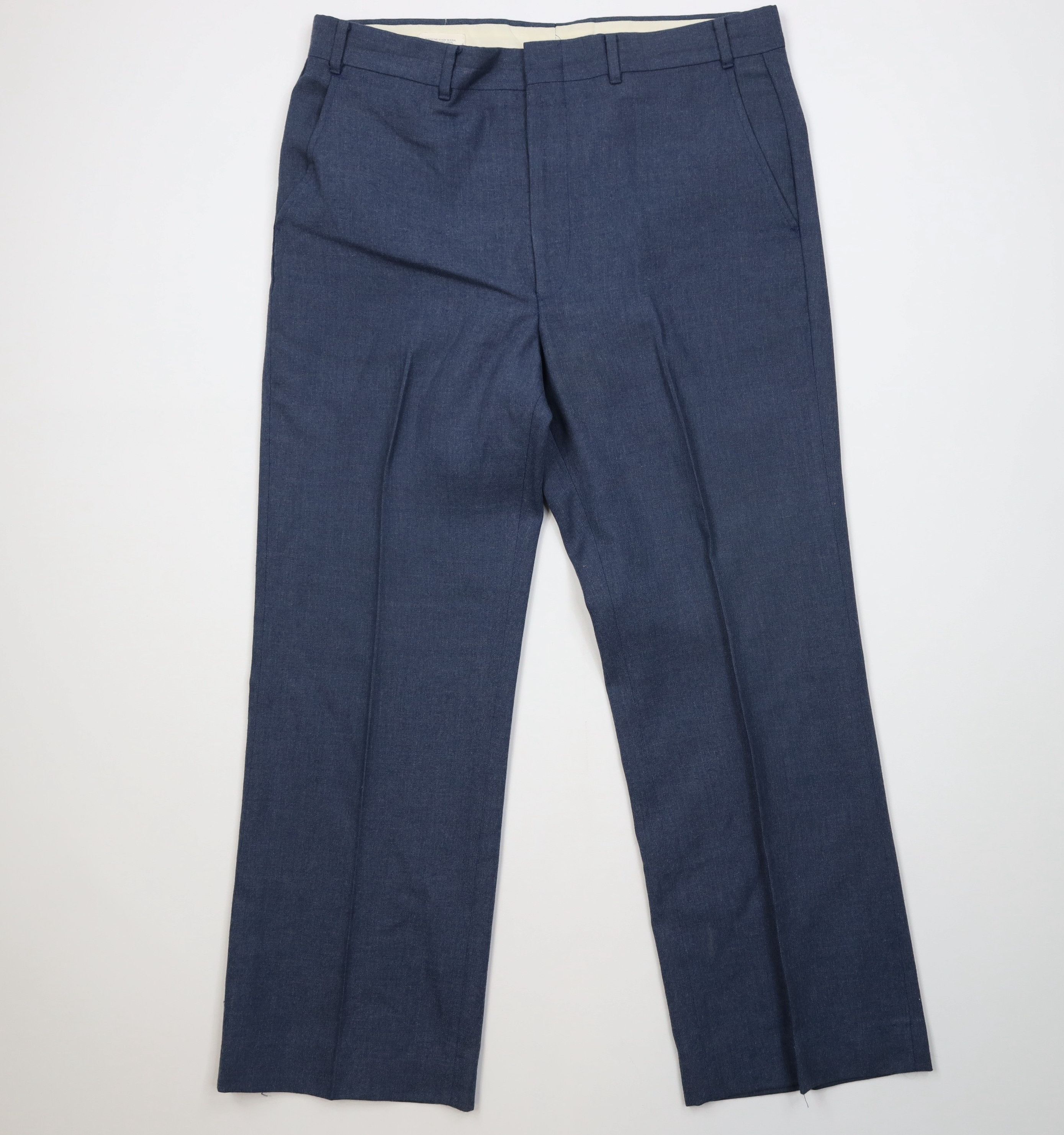 Vintage Vintage 70s Streetwear Wool Flared Wide Leg Chino Pants USA Size US 36 / EU 52 - 1 Thumbnail