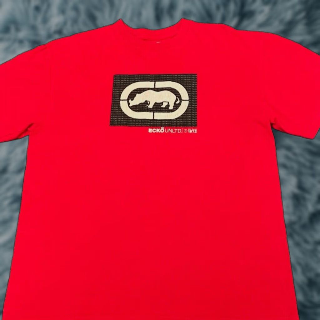 Ecko Unltd. VINTAGE Ecko Unltd Classic Logo Shirt Mens L Red T-Shirt Hip Hop Grunge Skater Punk 90s Y2k Mens Size US L / EU 52-54 / 3 - 1 Thumbnail