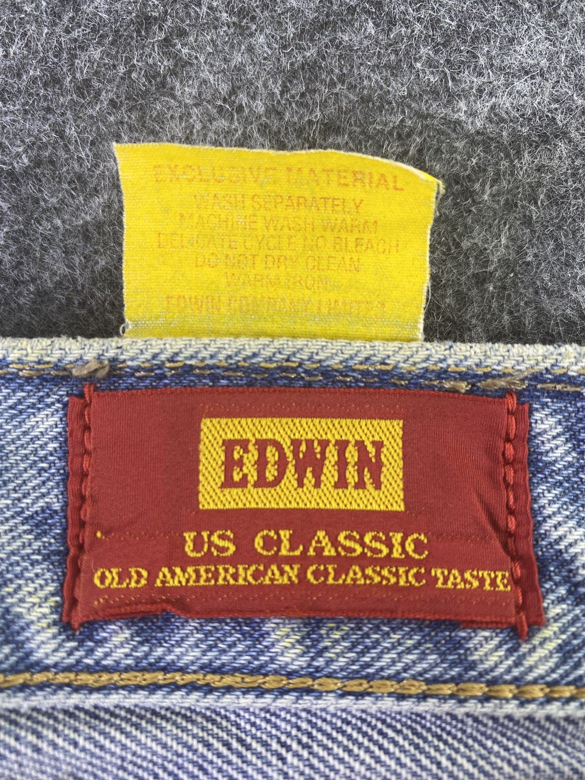 Edwin × Japanese Brand × Jean Edwin 604 Distress Blue Wash Denim - J903 Size US 29 - 8 Thumbnail