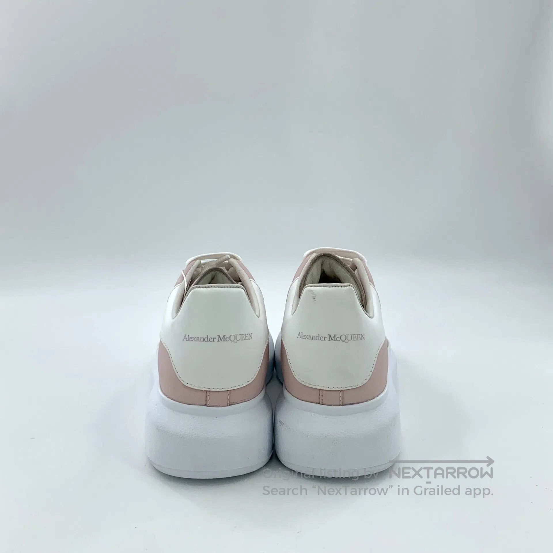 Alexander McQueen Alexander McQueen Pink Laced Casual Flat Sports Shoes| Size US 7 / IT 37 - 4 Thumbnail
