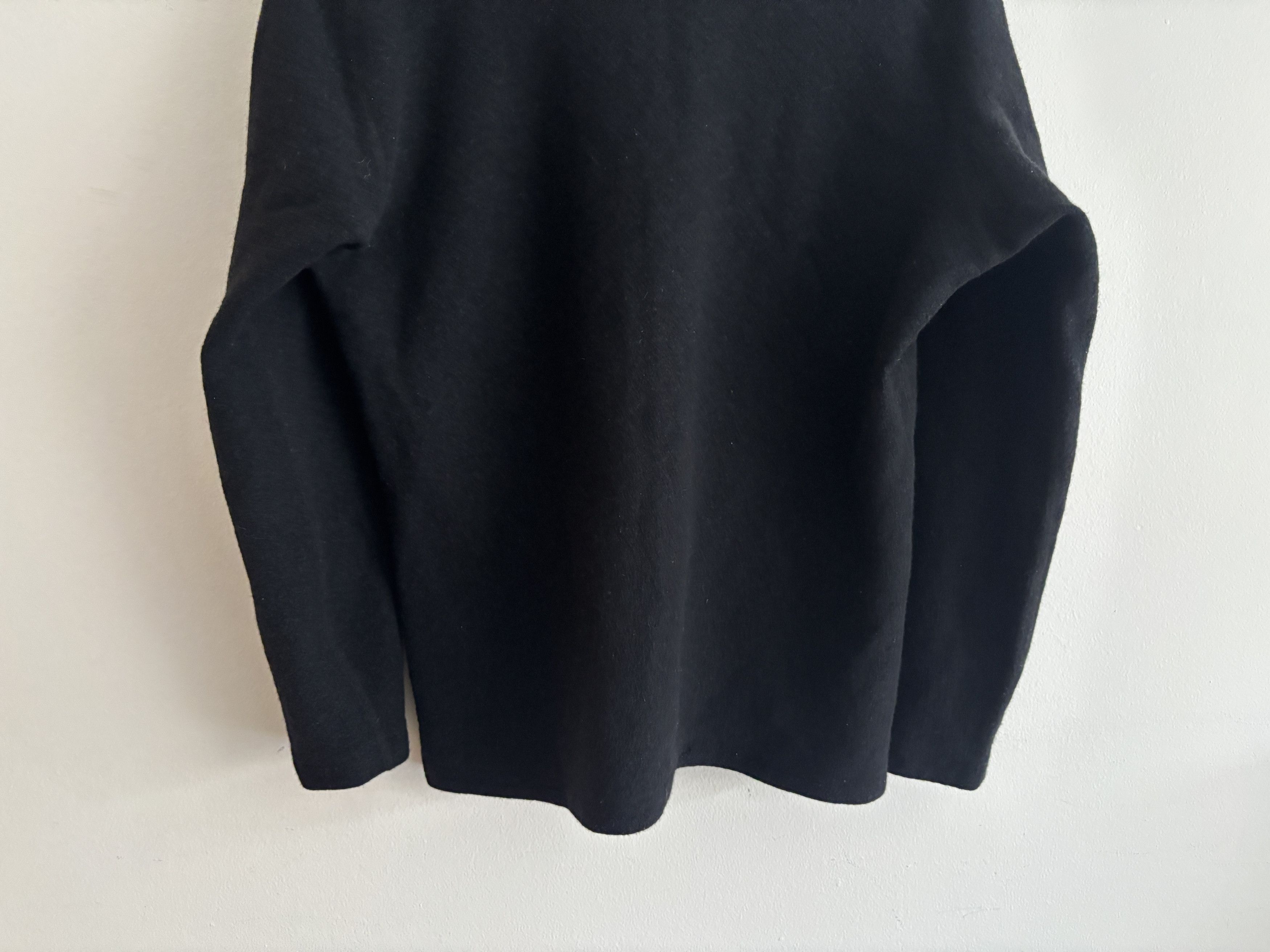 Wings + Horns Black Wool Crewneck Sweater Medium - Large Size US M / EU 48-50 / 2 - 8 Thumbnail