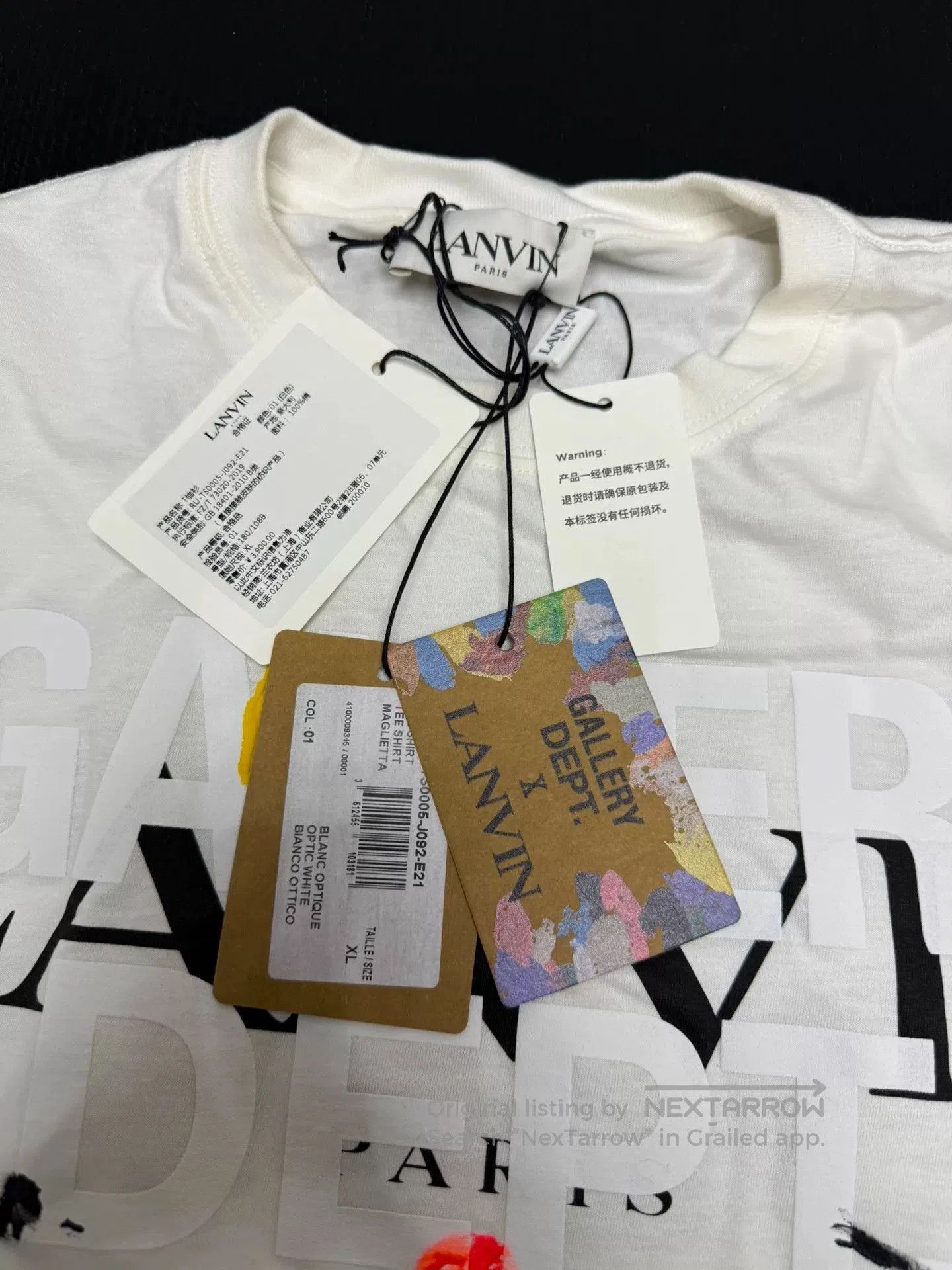 Gallery Dept. Lanvin x Gallery Dept Splatter Short Sleeve T. Size US XL / EU 56 / 4 - 3 Thumbnail