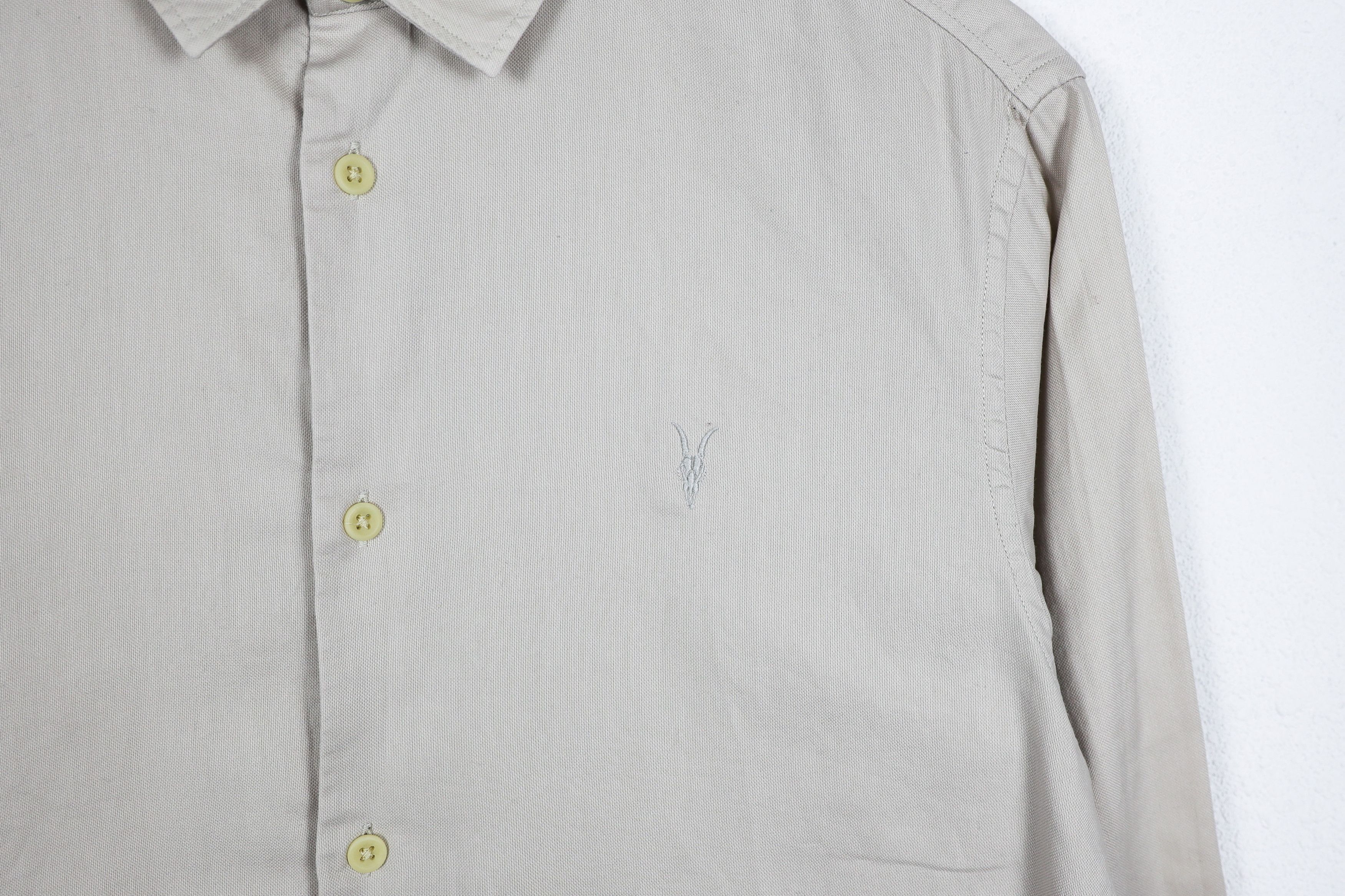 Allsaints Allsaints Bixby Logo Beige Shirt Small Size US S / EU 44-46 / 1 - 4 Thumbnail