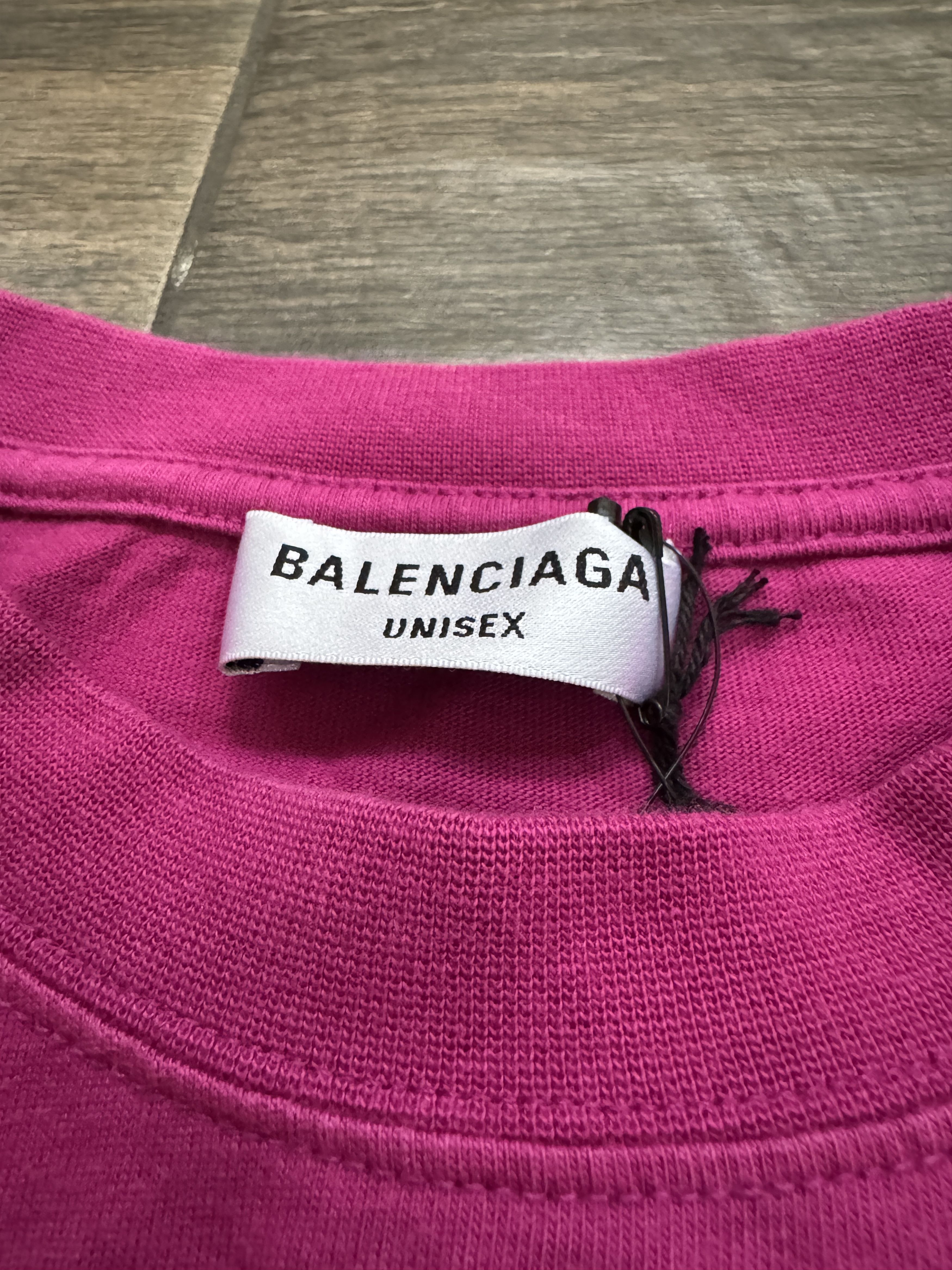 Balenciaga 90% Balenciaga 10% Me Distressed Vintage Style Tee Pink Size US XL / EU 56 / 4 - 3 Thumbnail