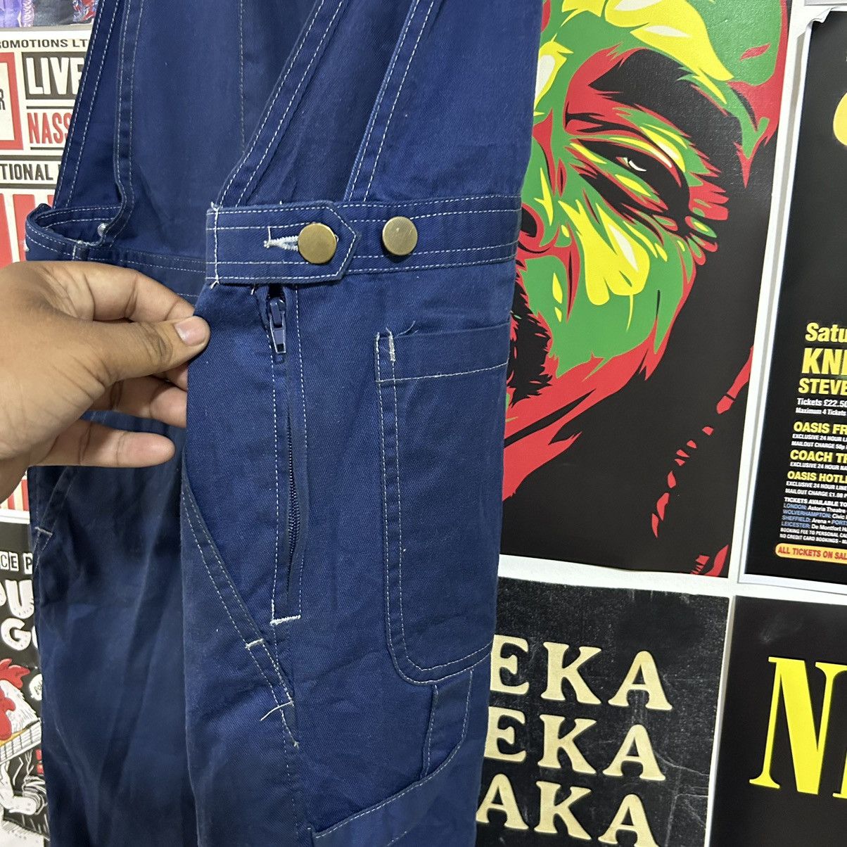 Vintage Vintage Good Year Carpenter Distressed Worker Overall Bid Size US 34 / EU 50 - 8 Thumbnail