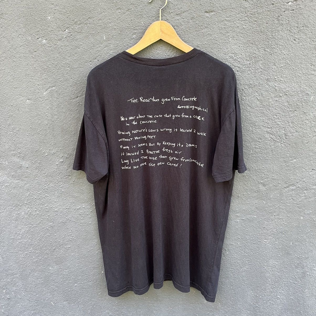 Rap Tees Thrashed Faded Tupac Shakur American Rapper Tee Size US XL / EU 56 / 4 - 3 Thumbnail