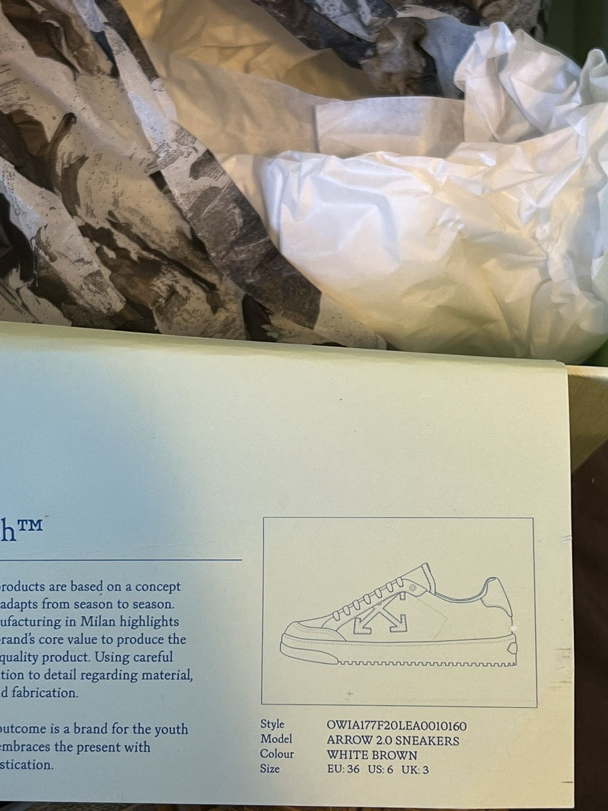 Off-White OFF WHITE white & burgundy 2.0 sneakers Size US 6 / IT 36 - 6 Thumbnail
