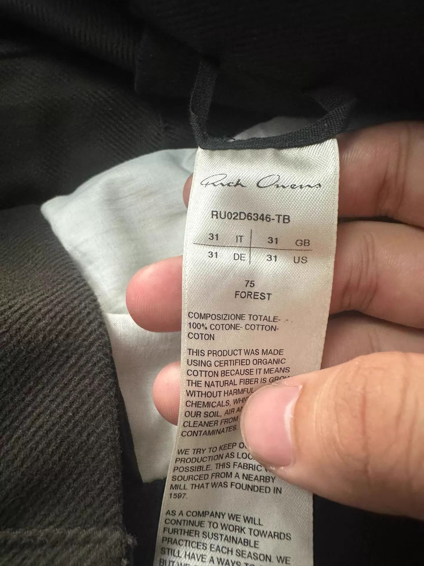 Rick Owens Rick Owens 24FW Stefan Cargo Flared 31 Near Mint Size US 31 - 5 Thumbnail
