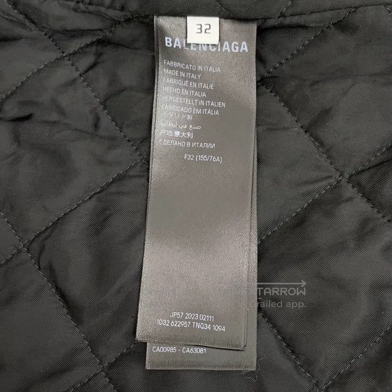 Balenciaga Balenciaga Khaki Logo Letter Barrage Print Cotton Stand Co Size 4XL / US 24-26 - 6 Thumbnail