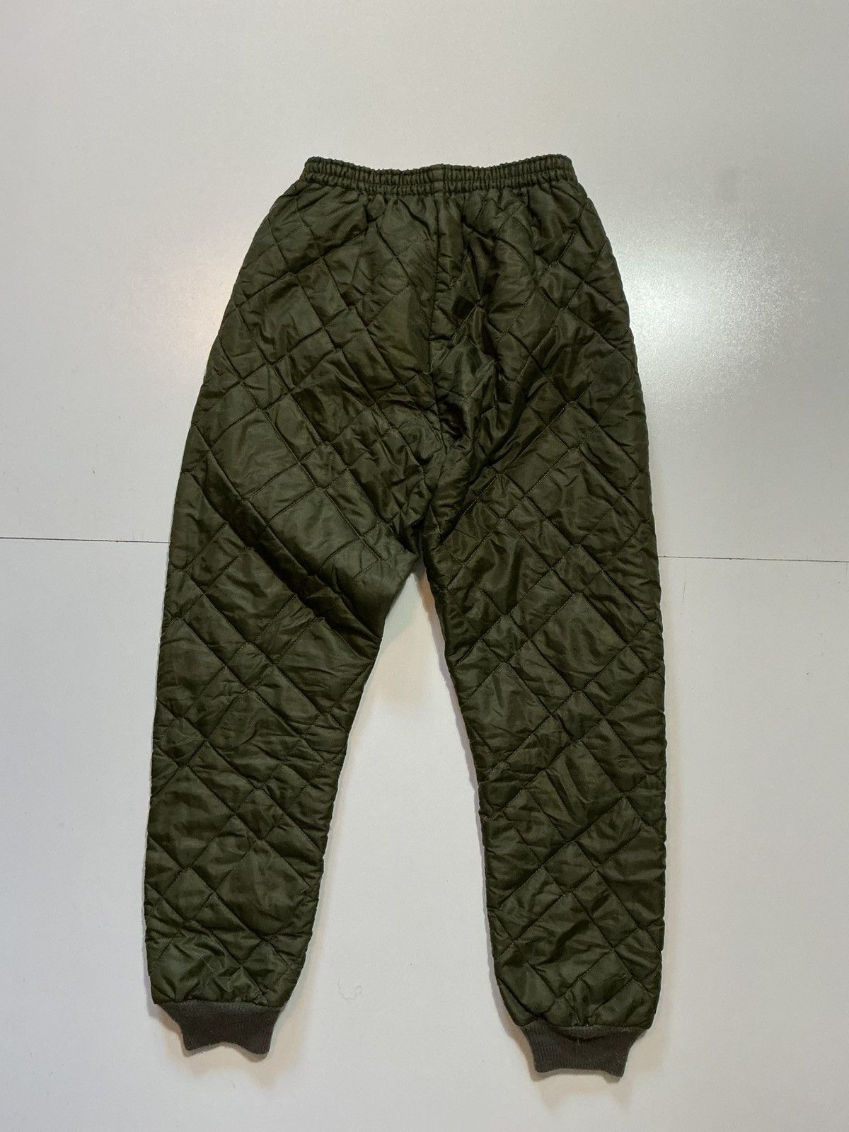 Vintage Vintage Military Army Olive Green Quilted Field Jogger Pants Size US 28 / EU 44 - 3 Thumbnail