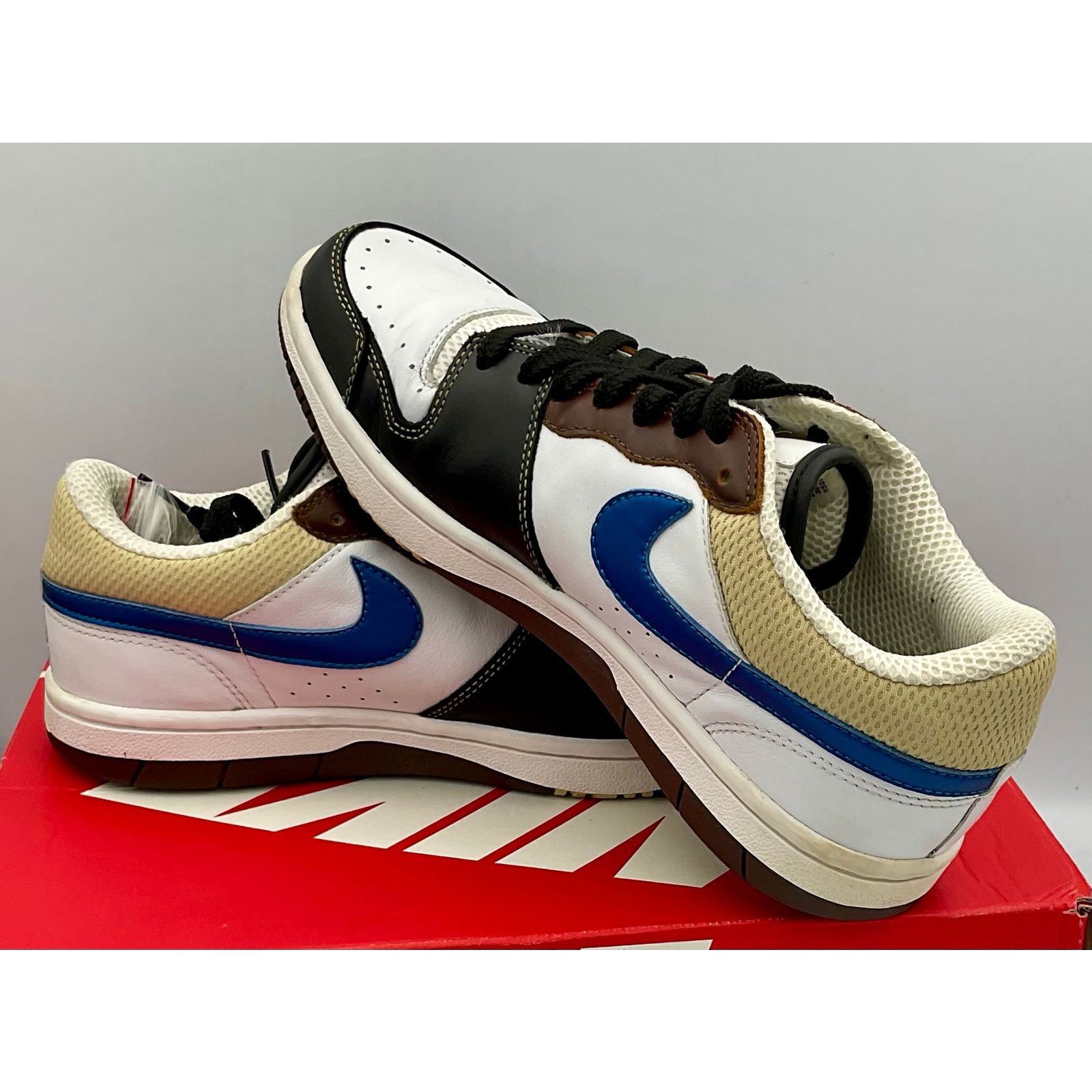 Nike COURT FORCE LOW PRM White/Mil Blue-Bison 313940141 Sz8.5 Size US 8.5 / EU 41-42 - 8 Thumbnail