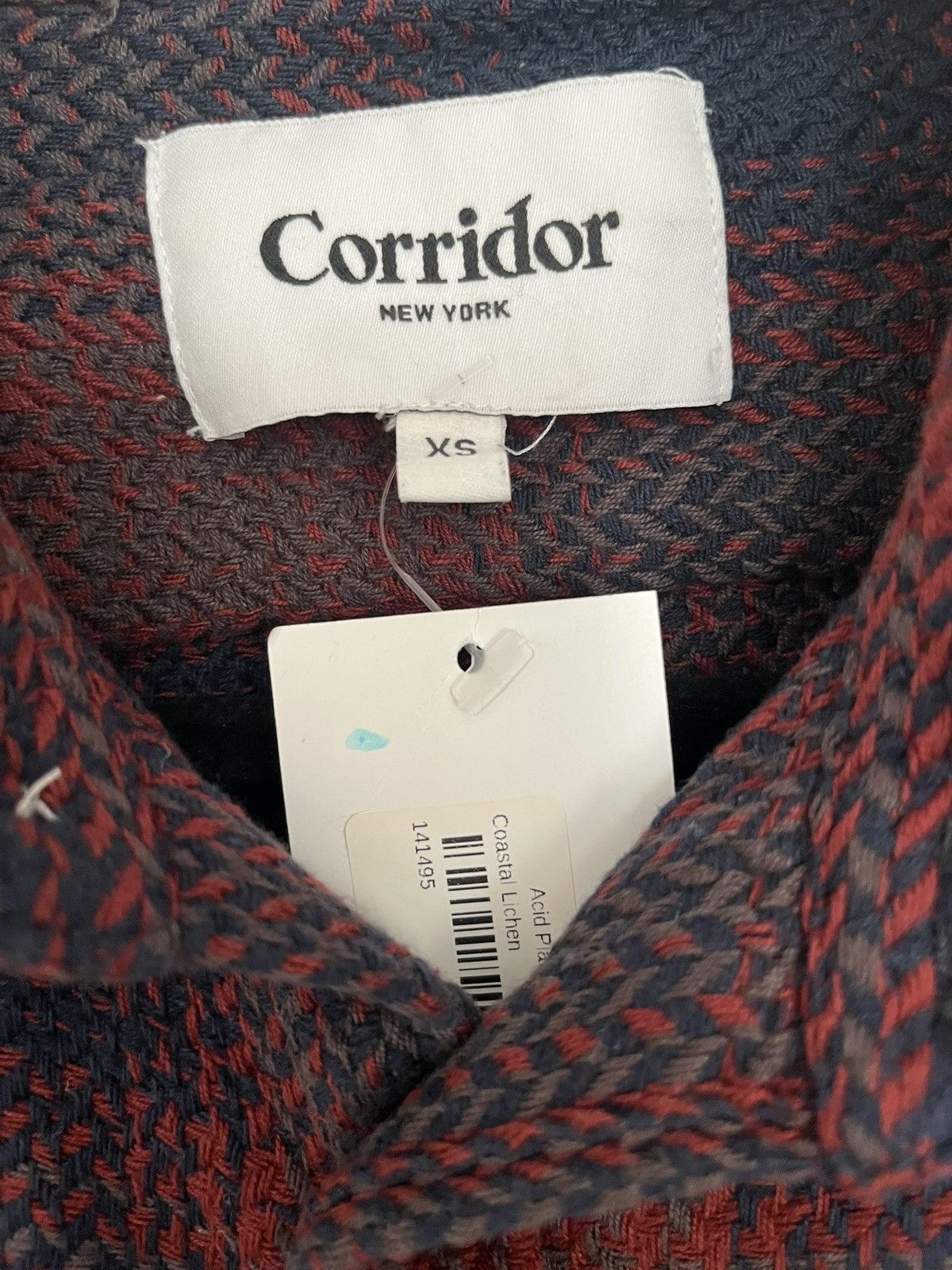 Corridor Corridor Acid Plaid Shirt - Coastal Lichen Size US XS / EU 42 / 0 - 2 Thumbnail