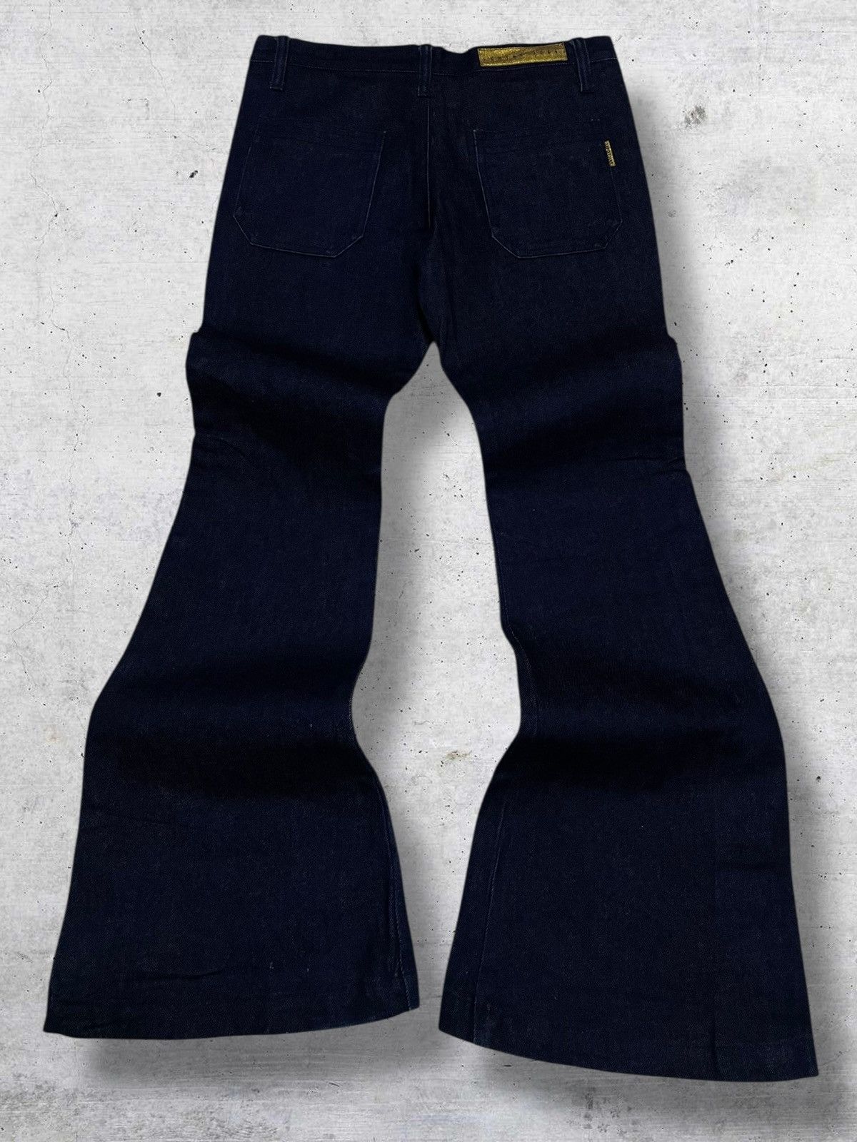 Tornado Mart VINTAGE EGOITS CRAFTE JAPAN DESIGNER 90S FLARED BUTTON DENIM Size US 28 / EU 44 - 10 Thumbnail