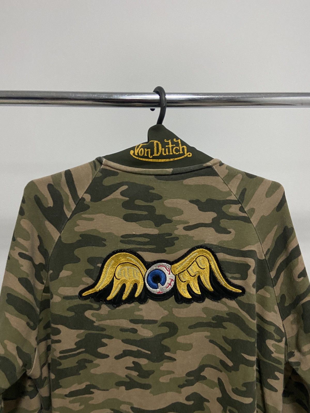 Vintage × Von Dutch Von Dutch zip sweatshirt big logo eye 👁️ vintage camouflage Size US L / EU 52-54 / 3 - 5 Thumbnail