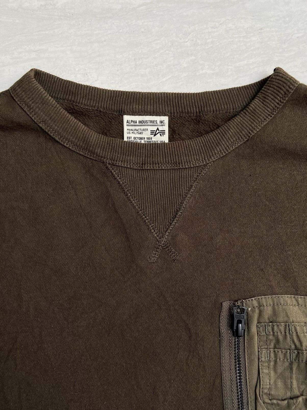 ALPHA INDUSTRIES Army Long Sweater