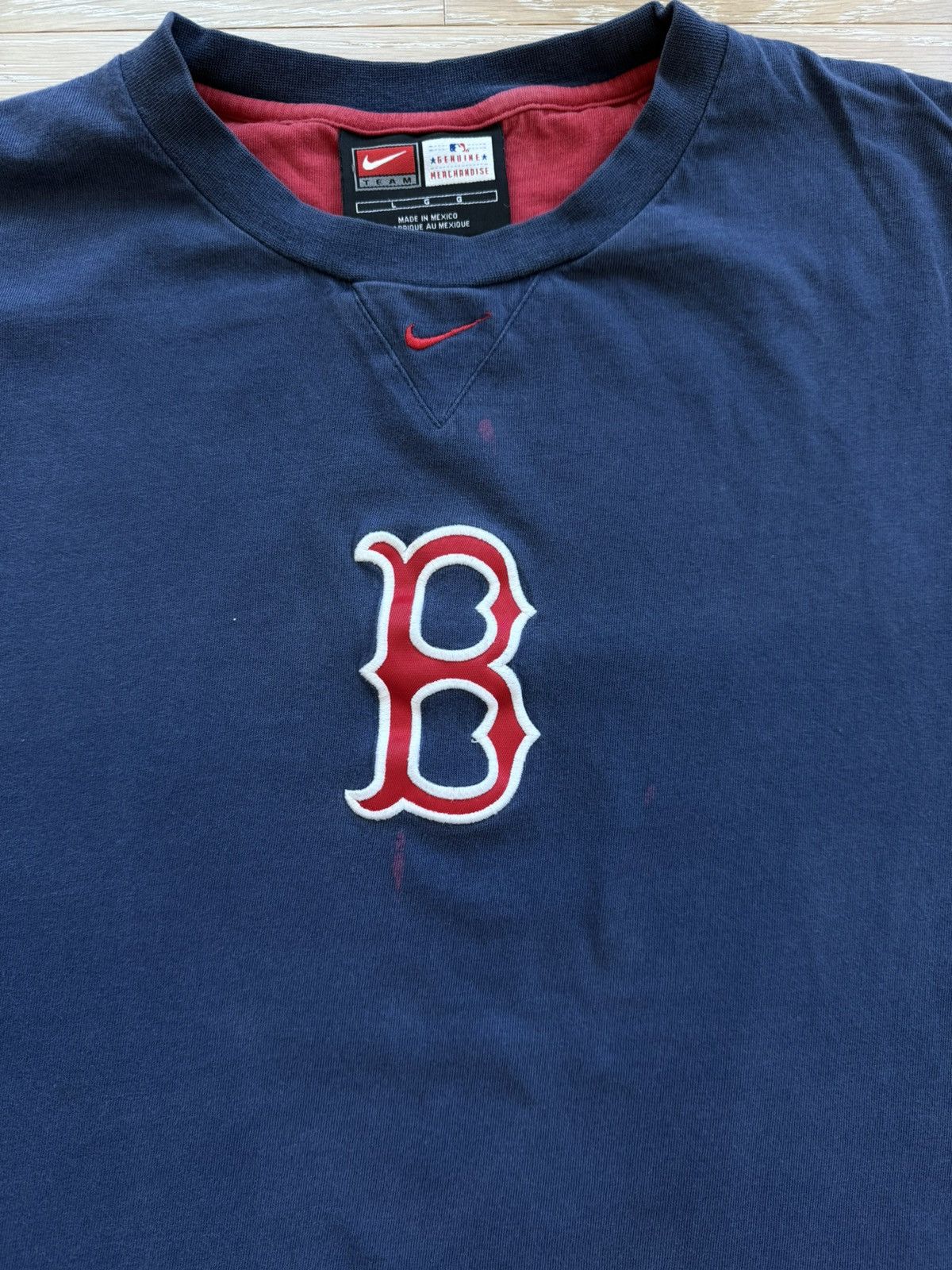 Nike Nike Boston Red Sox Center Check MLB Shirt Size US L / EU 52-54 / 3 - 2 Thumbnail