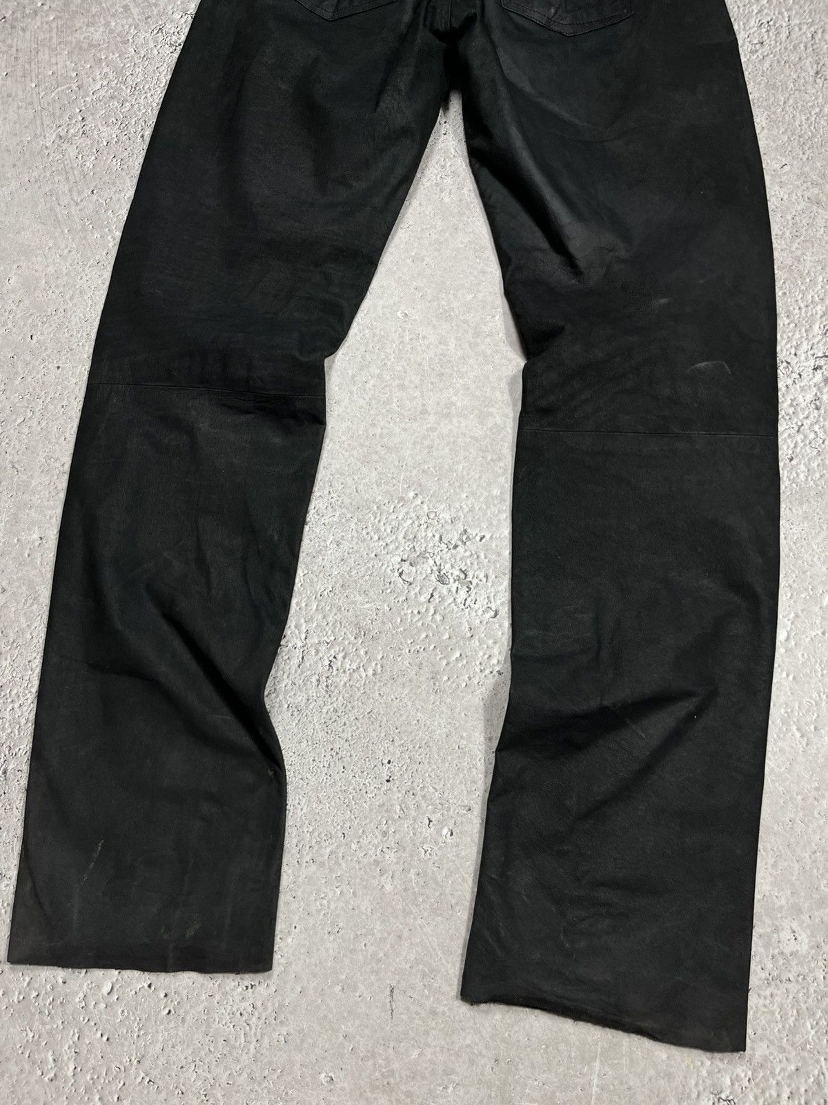 Leather Black Real Leather Pants Vintage Size 36 Size US 36 / EU 52 - 13 Thumbnail