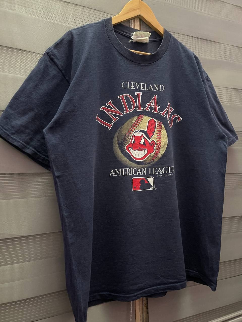 Chalk Line VTG 90s MLB Cleveland Indians American League Tees Size US L / EU 52-54 / 3 - 2 Thumbnail