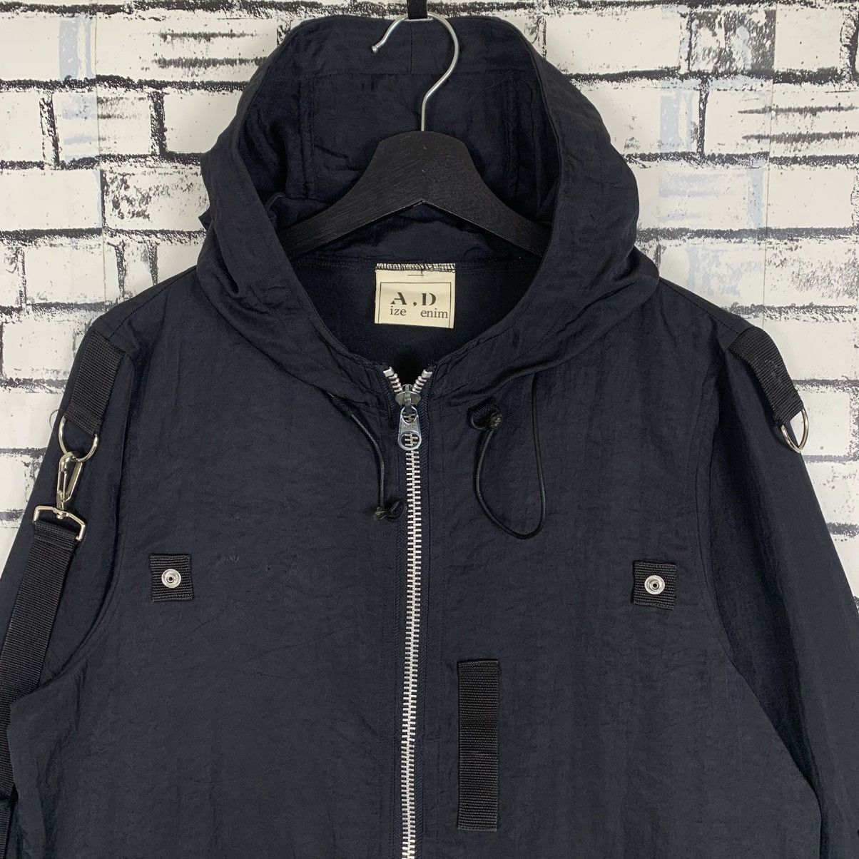 Seditionaries Aize Denim Bondage Gothic Nylon Jacket Size US M / EU 48-50 / 2 - 3 Thumbnail