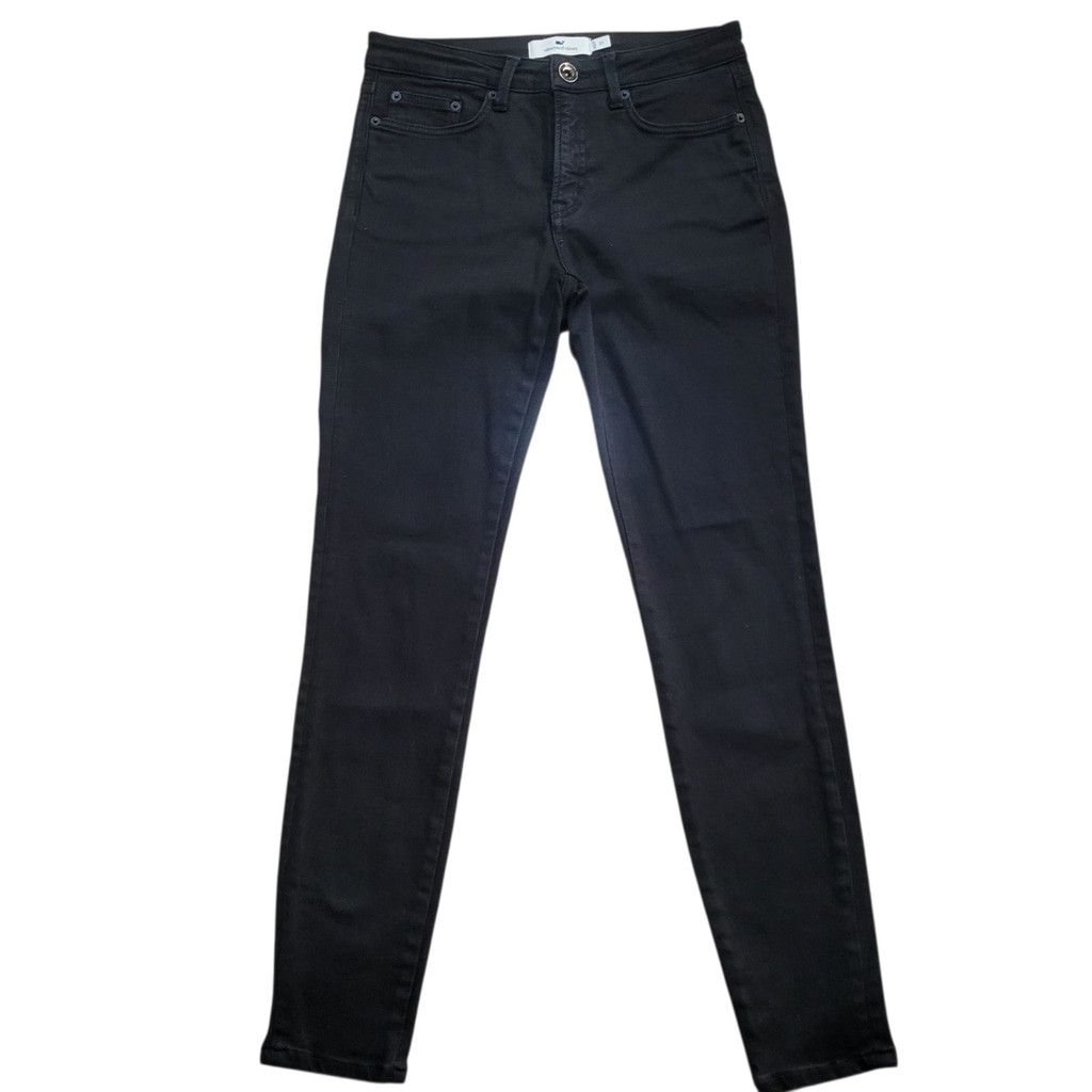 Vineyard Vines Vineyard Vines Black Dark High Rise Skinny Jeans 5pocket Size 27" / US 4 / IT 40 - 2 Thumbnail