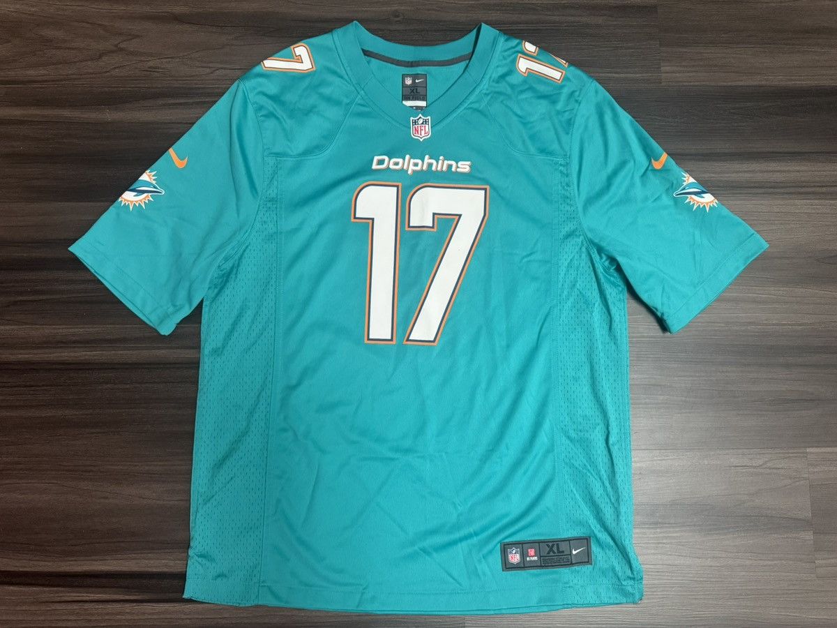 Nike Miami Dolphins Ryan Tannehill #17 NFL On Field Home Jersey Size US XL / EU 56 / 4 - 1 Thumbnail
