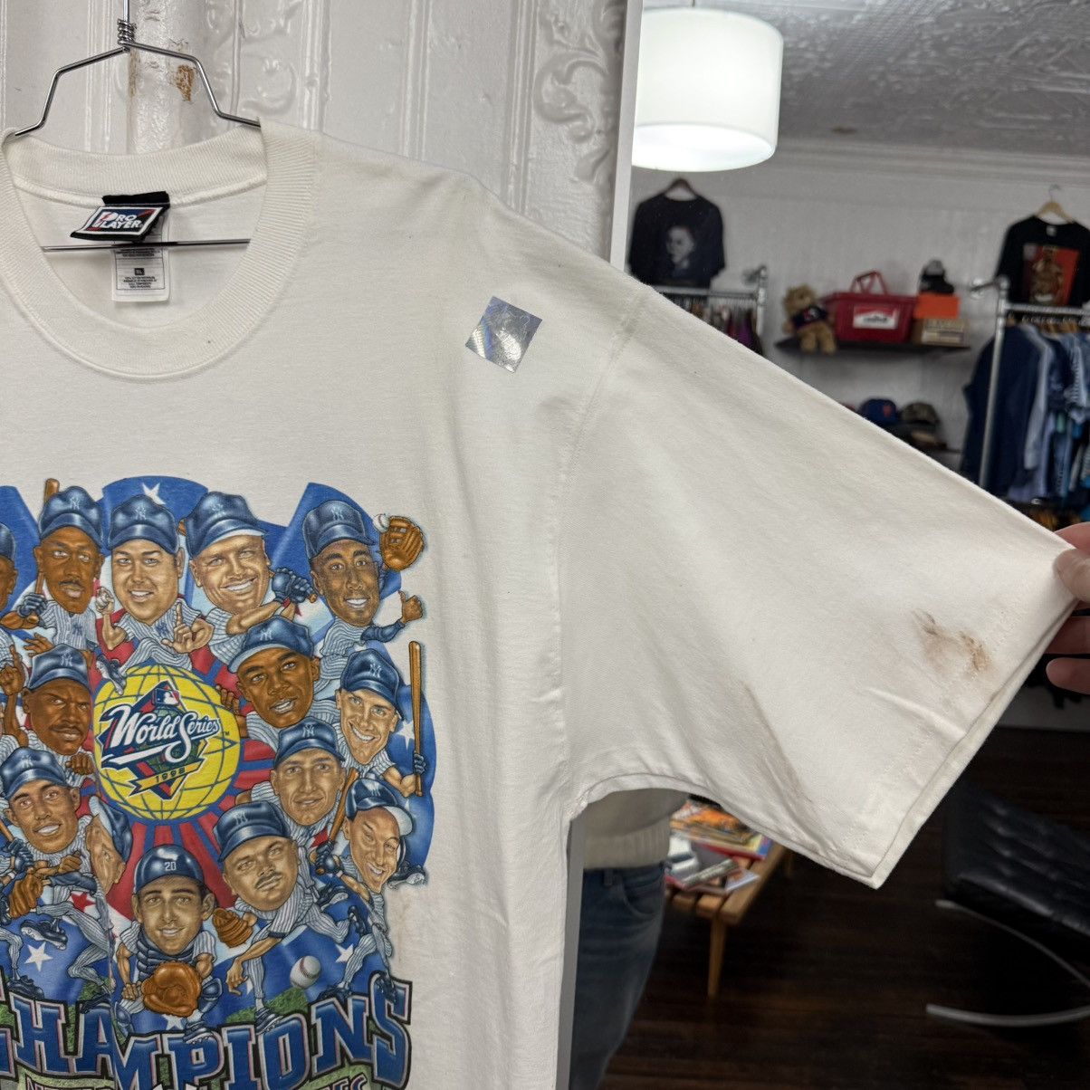 Pro Player vintage 1998 new york yankees champions tshirt Size US XL / EU 56 / 4 - 4 Thumbnail