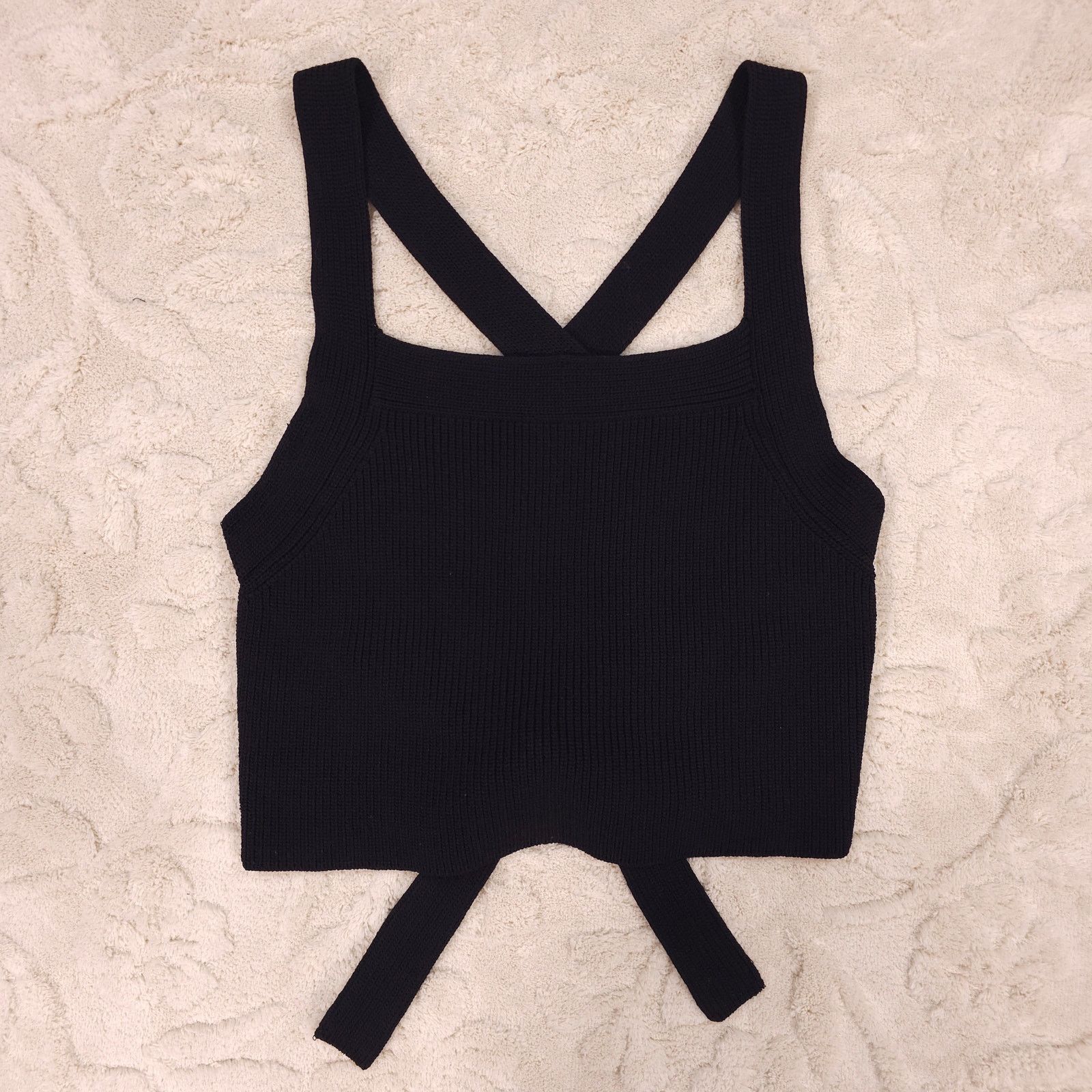 Other Wilfred Cayenne Knit Crop Top Black Sz Medium Size M / US 6-8 / IT 42-44 - 6 Thumbnail