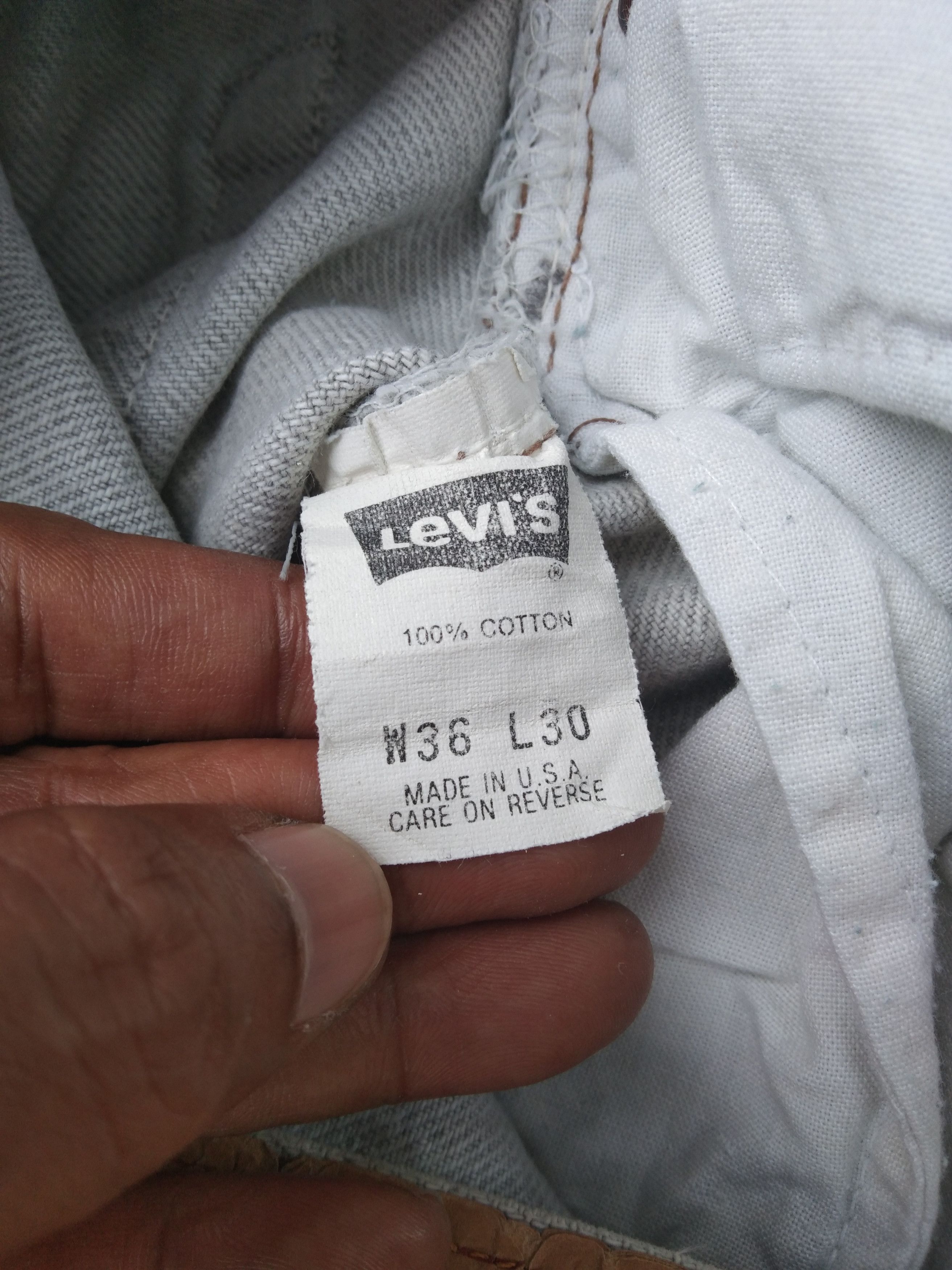 Levi's × Vintage 90s Vintage Levis 501 Made In USA Distressed Jeans 34x31 Size US 34 / EU 50 - 8 Thumbnail