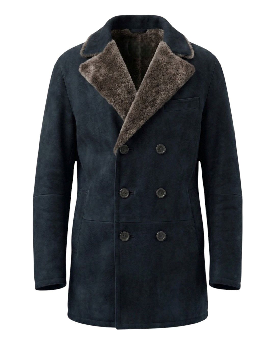 Gucci F/W 2002 SHEARLING SUEDE LEATHER HEAVY COAT BY TOM FORD Size US M / EU 48-50 / 2 - 1 Thumbnail